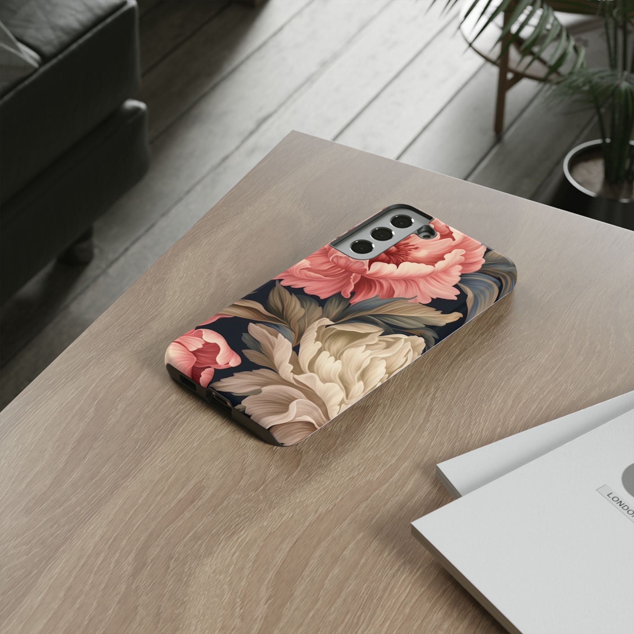 Blush Peony Floral Samsung Phone Case