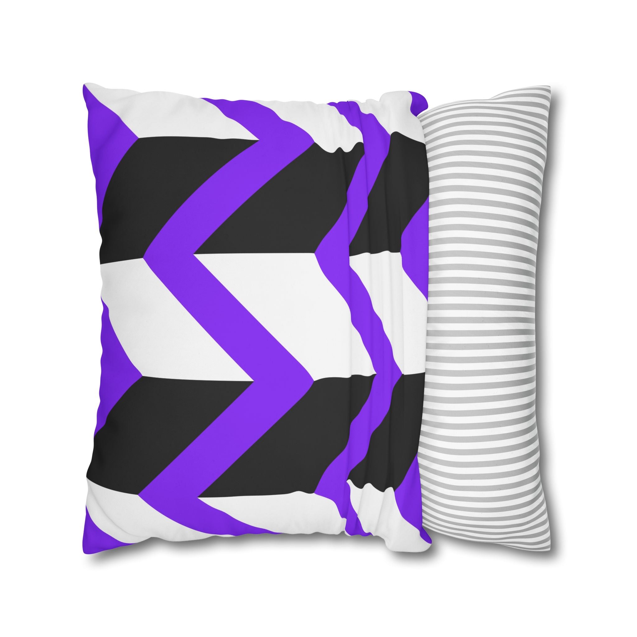 Geometric Zigzag Purple Pillowcase