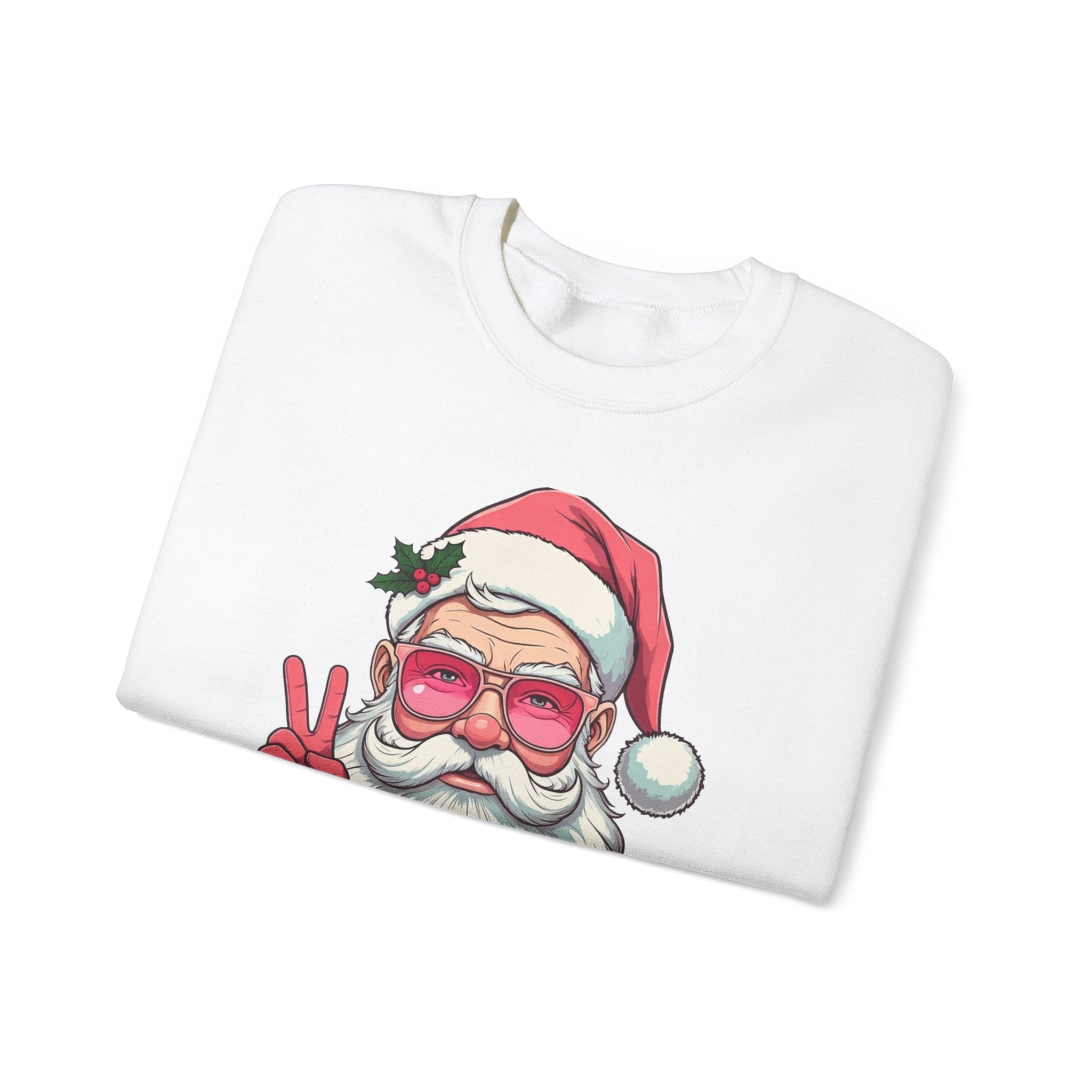 Pink Santa Peace Sweatshirt