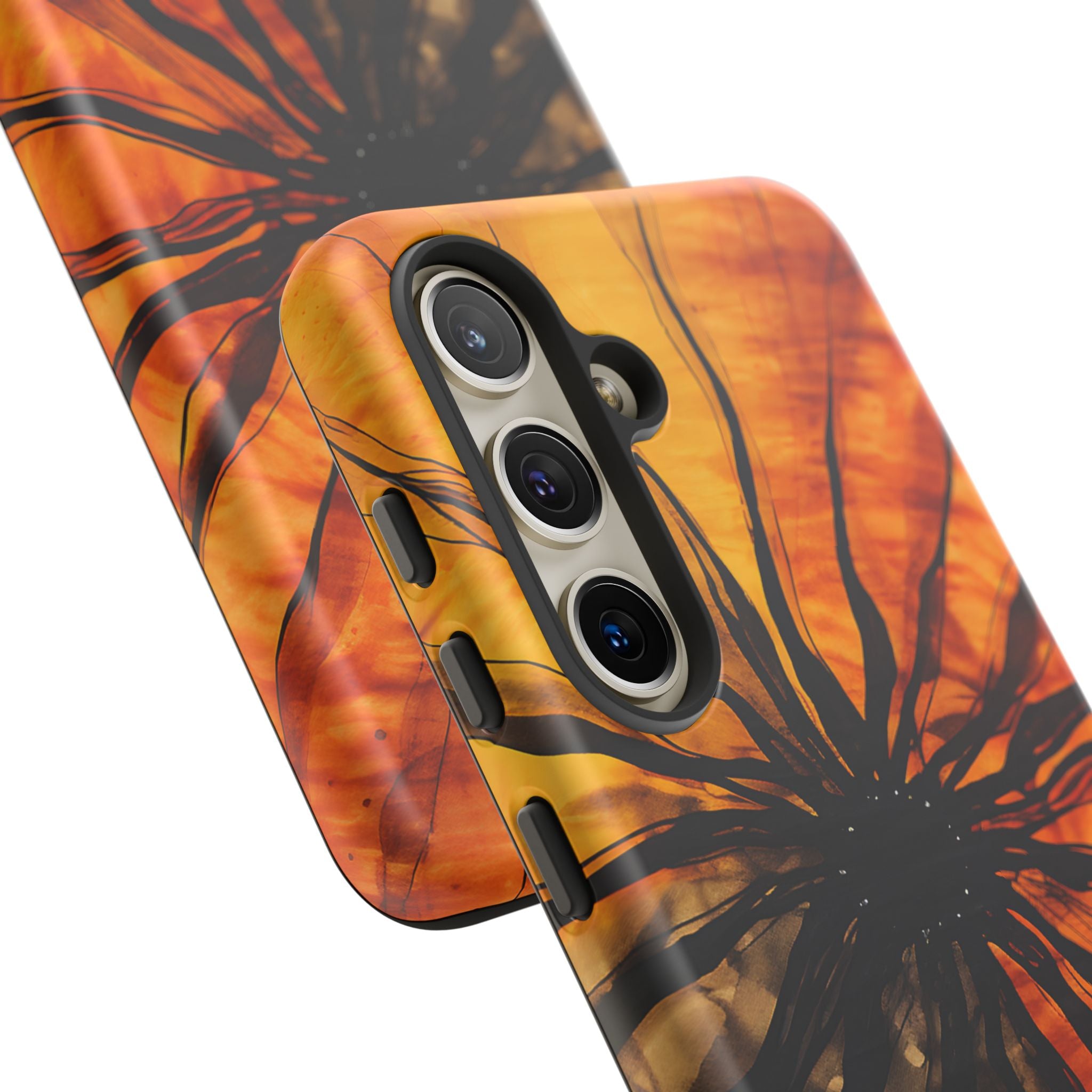 Fiery Sunburst Abstract Samsung Case