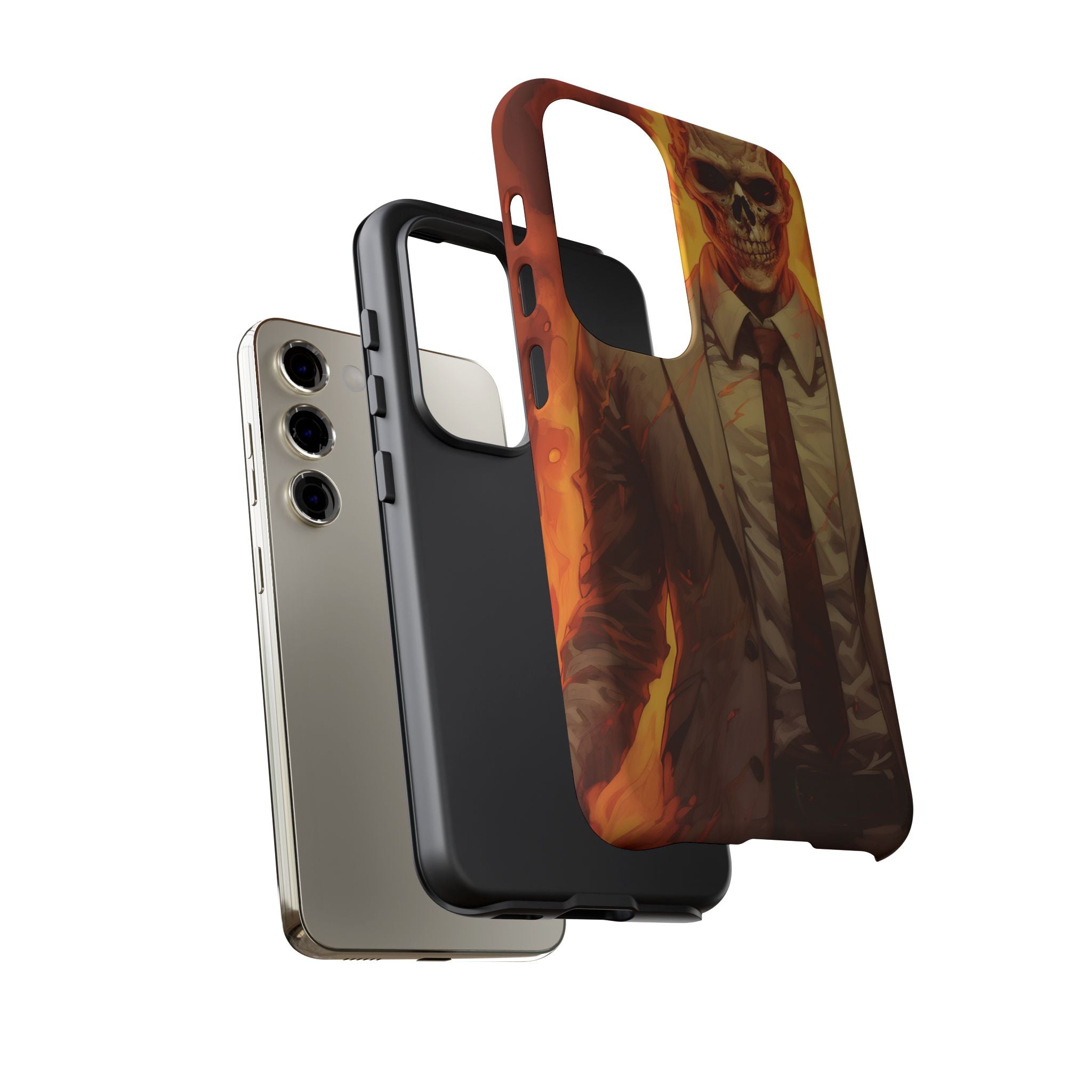 Fiery Skull Samsung Case