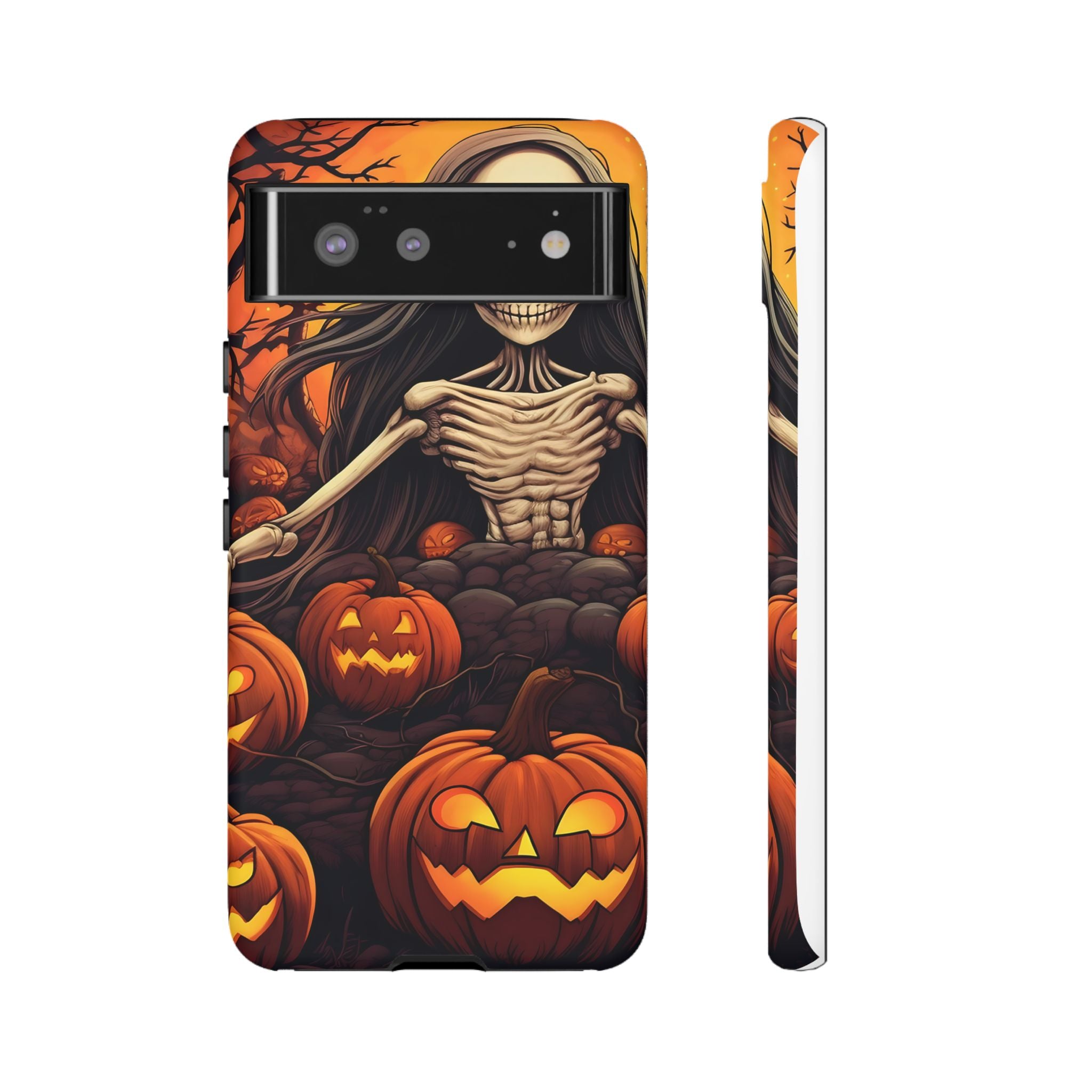 Spooky Skeleton Halloween Google Pixel Case (All Models)