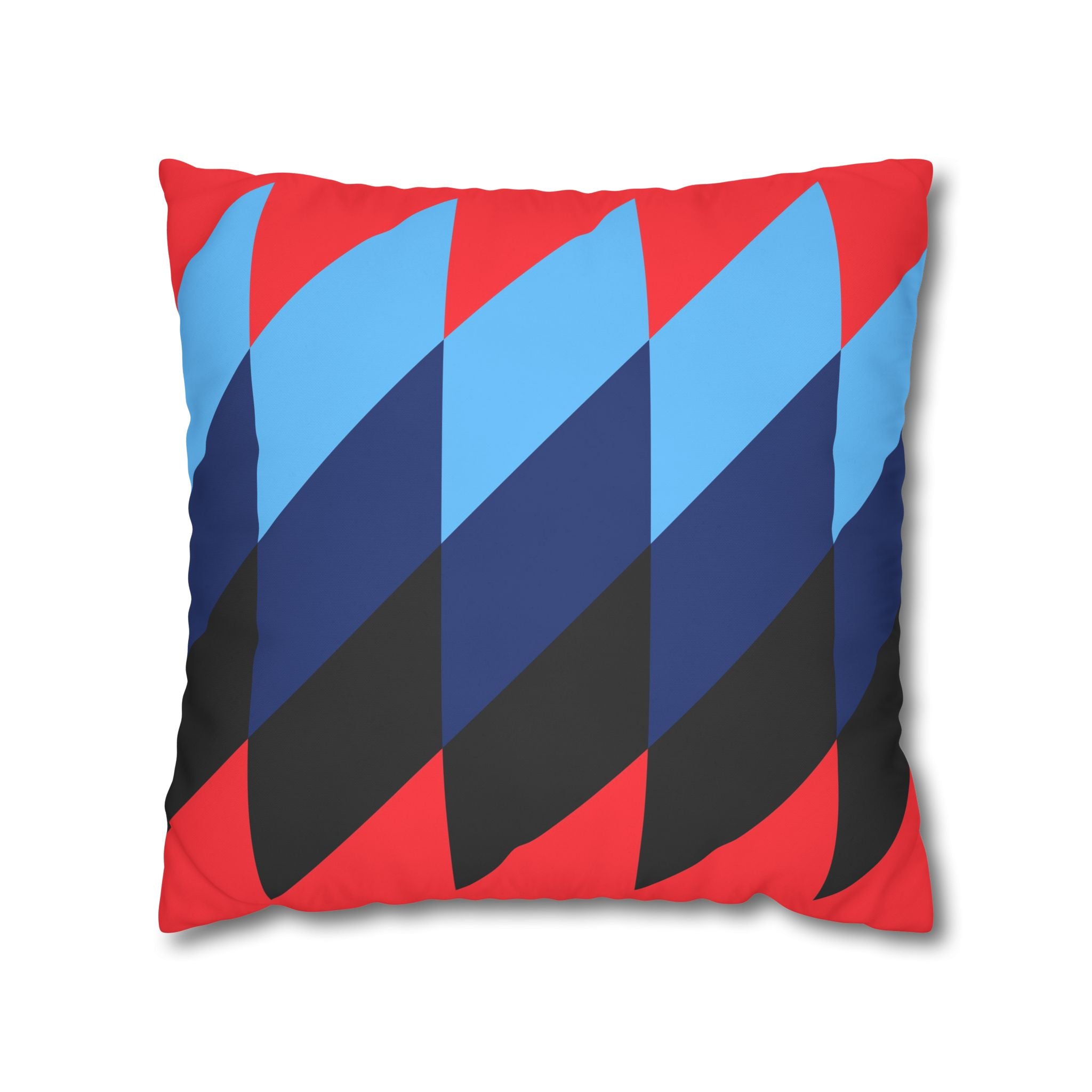 Geometric Red Pillowcase - Modern Design