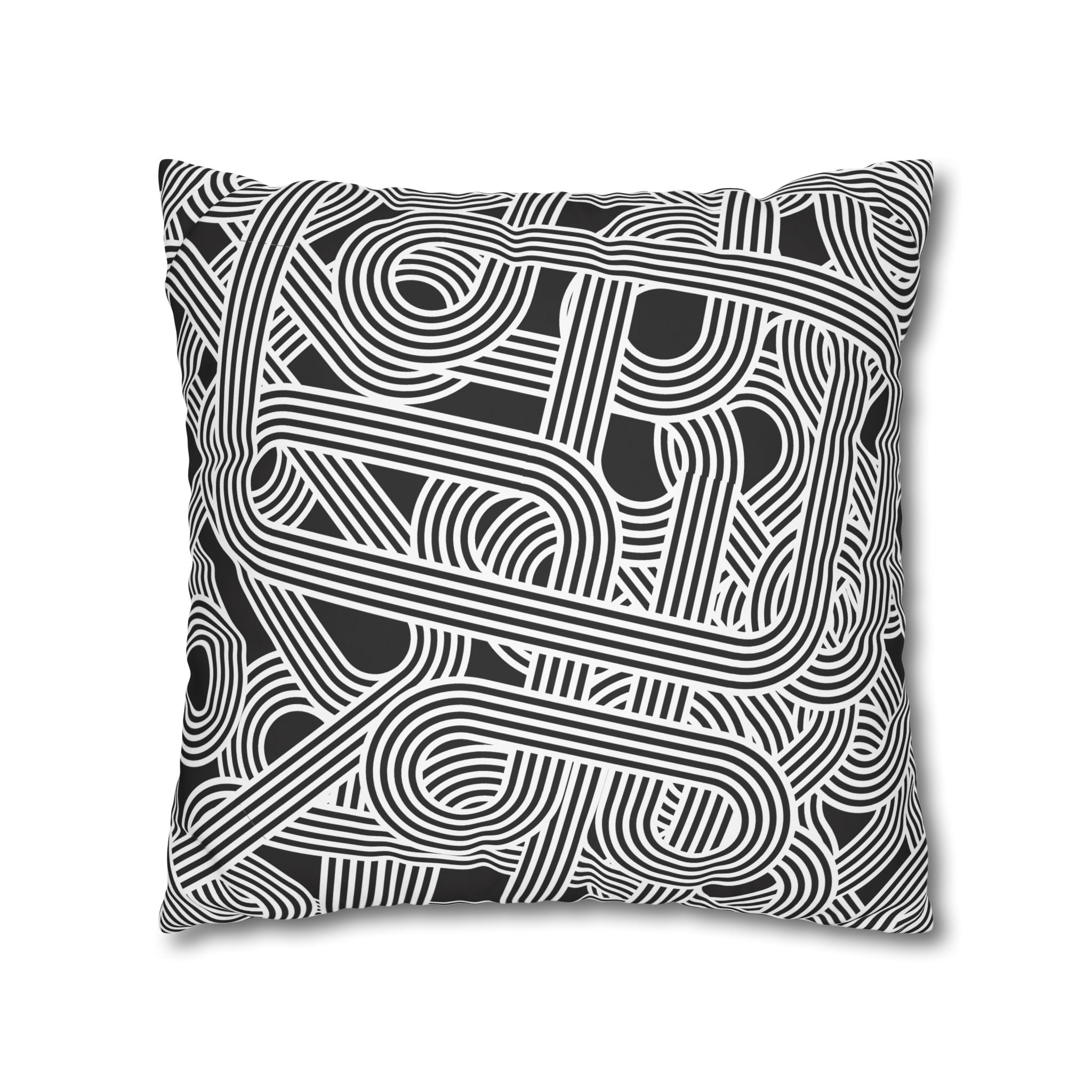 Retro Optical Illusion Pillowcase