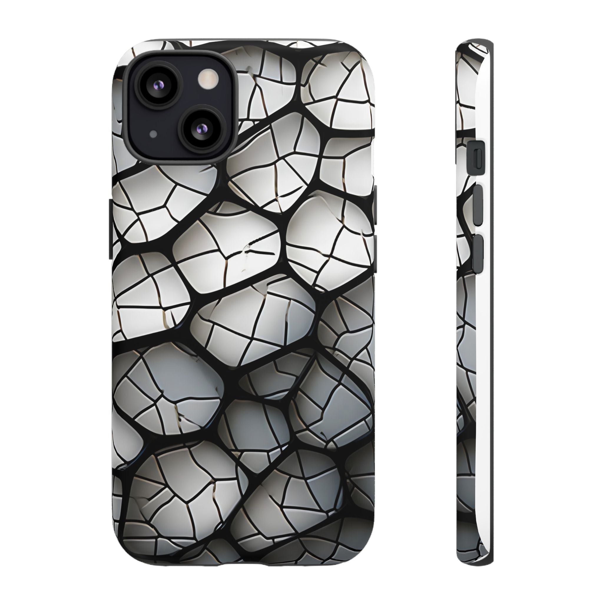 Abstract Mosaic iPhone Case - Textured & Chic