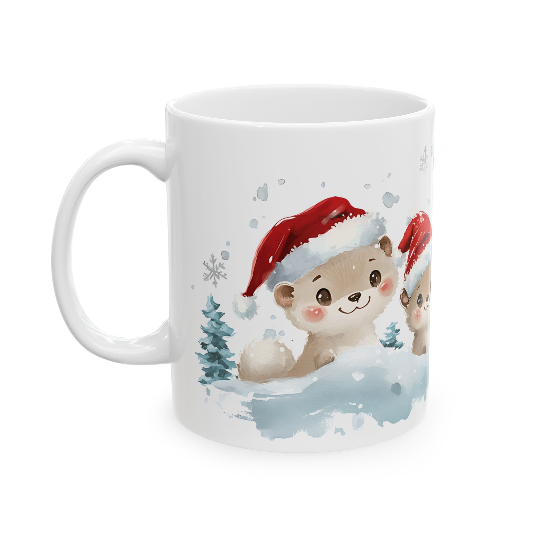 Adorable Otter Christmas Mug