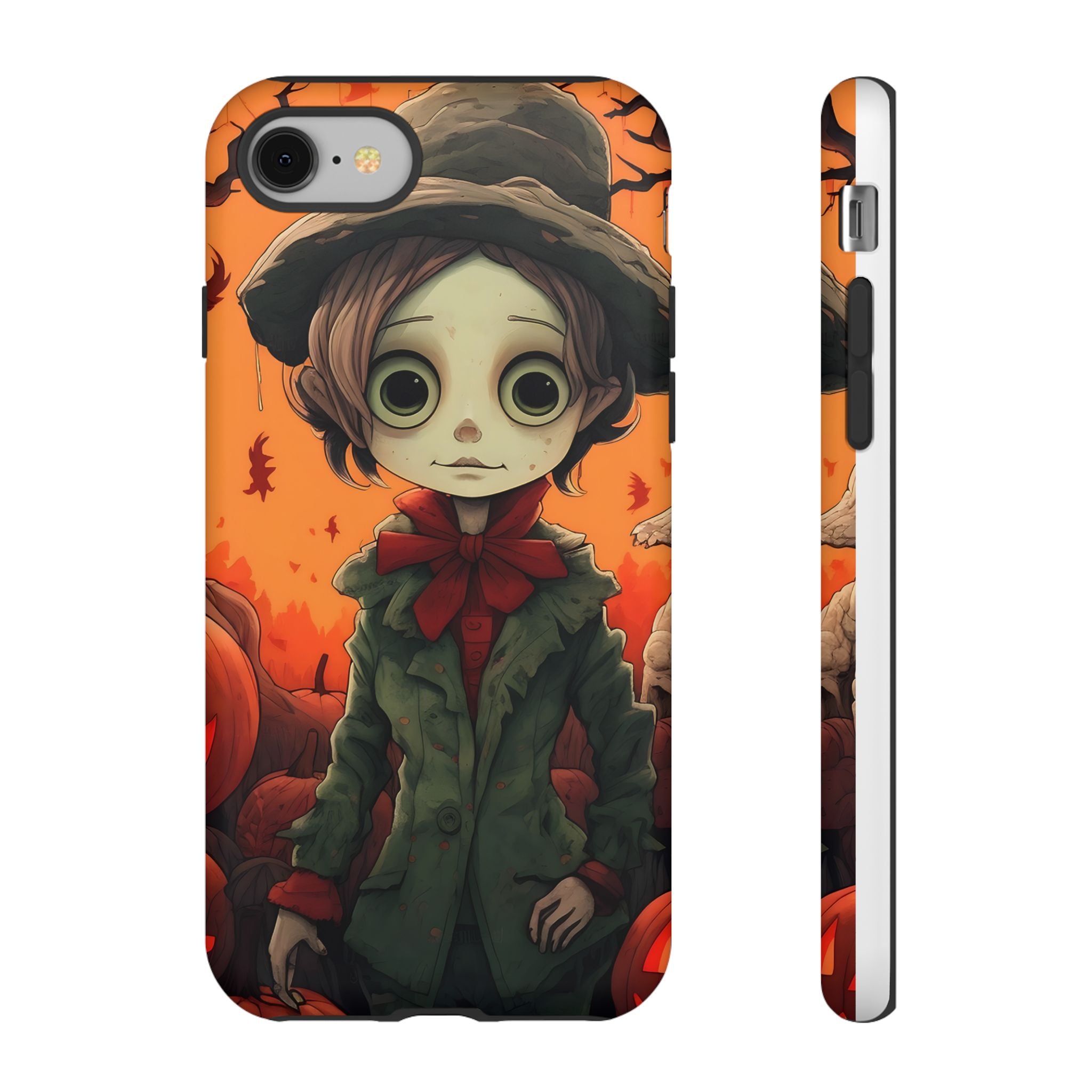 Spooky Autumn Child Hexagon Stone iPhone Case