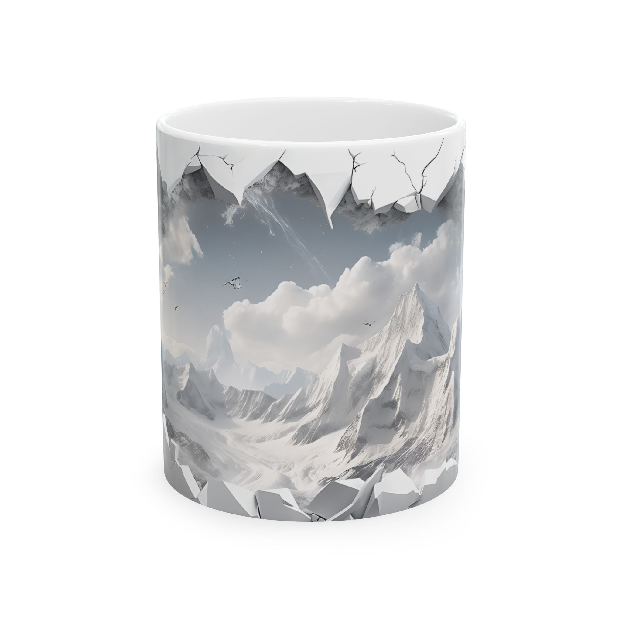 Mountain Vista Mug: Surreal Art