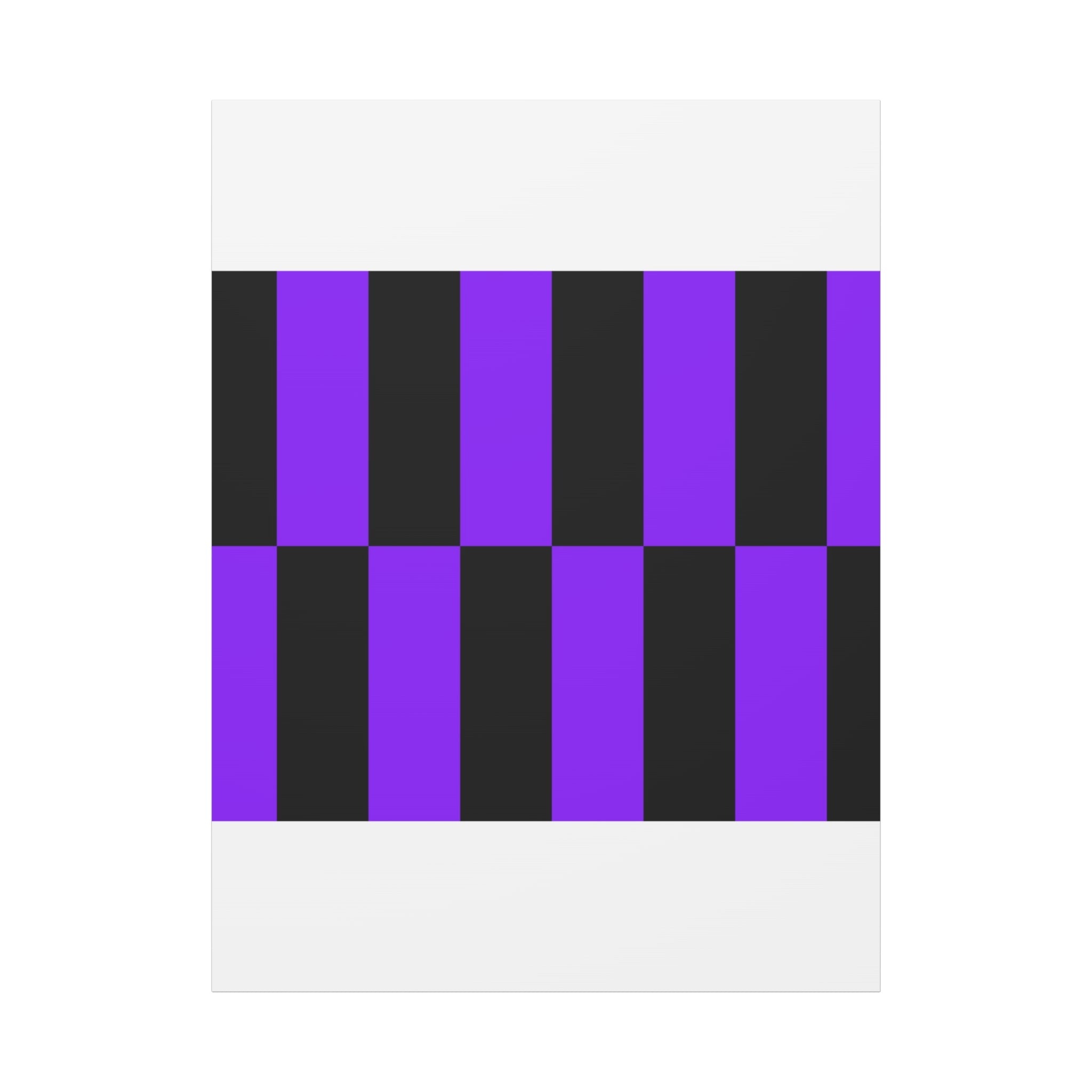 Violet & Charcoal Checkerboard Canvas Art