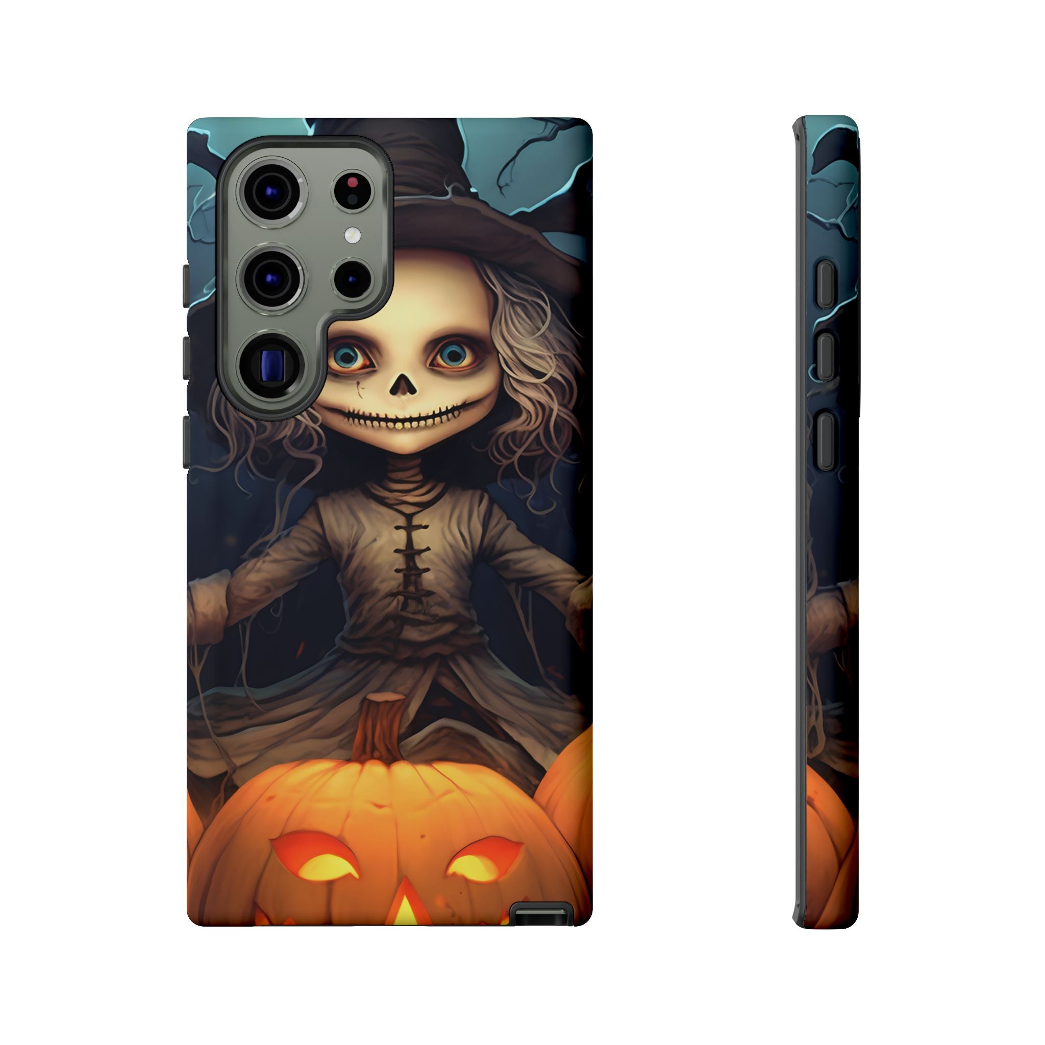 Spooky Skull Girl Halloween Samsung Case