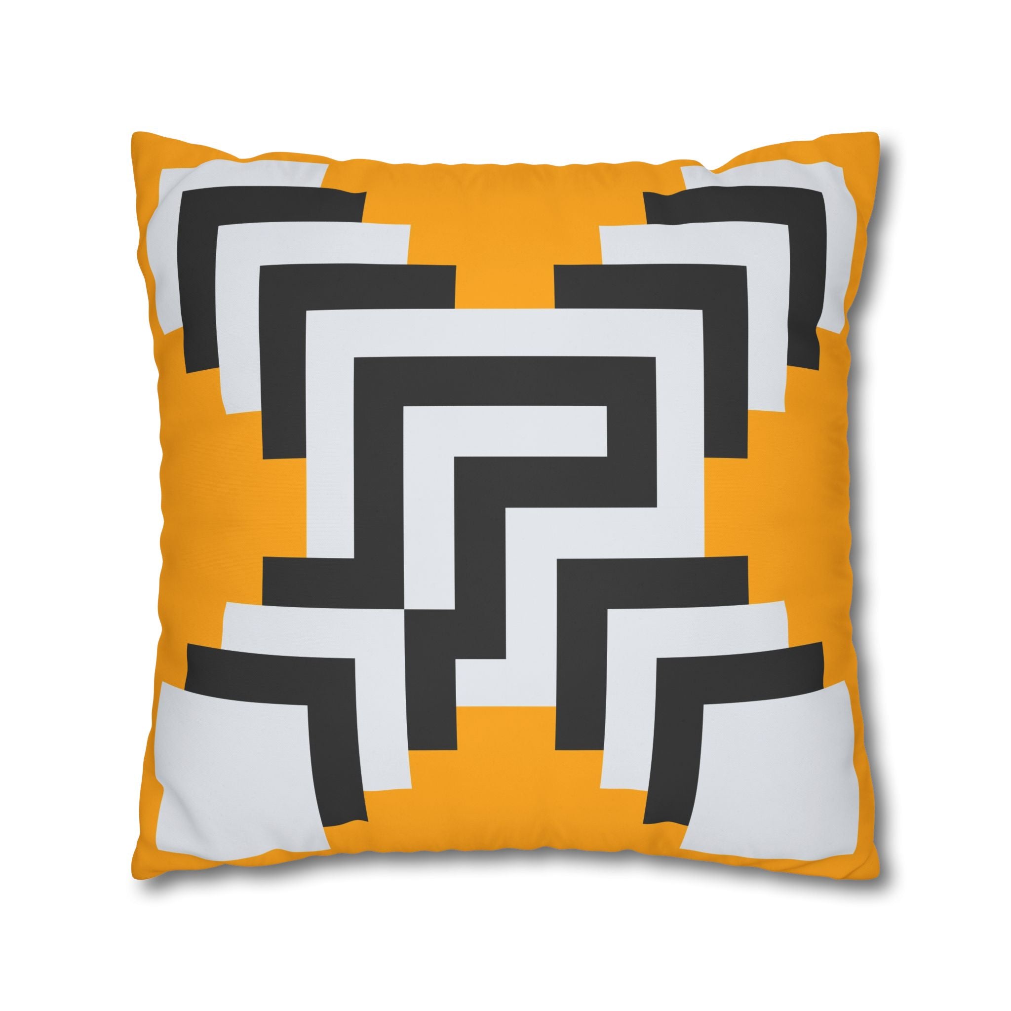 Geometric Gold Pillowcase - Abstract X Design