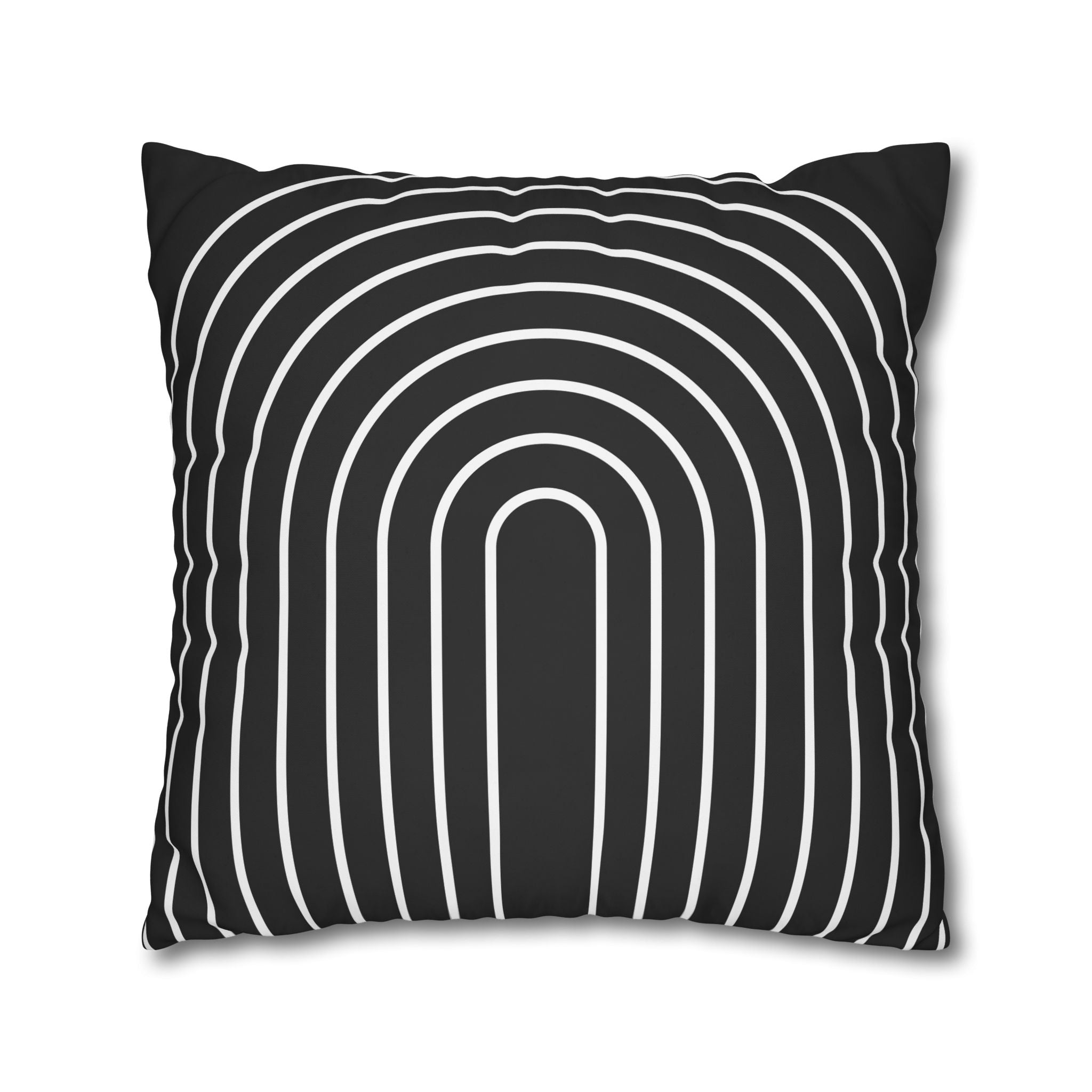 Minimalist Arch Pillowcase - Black & White