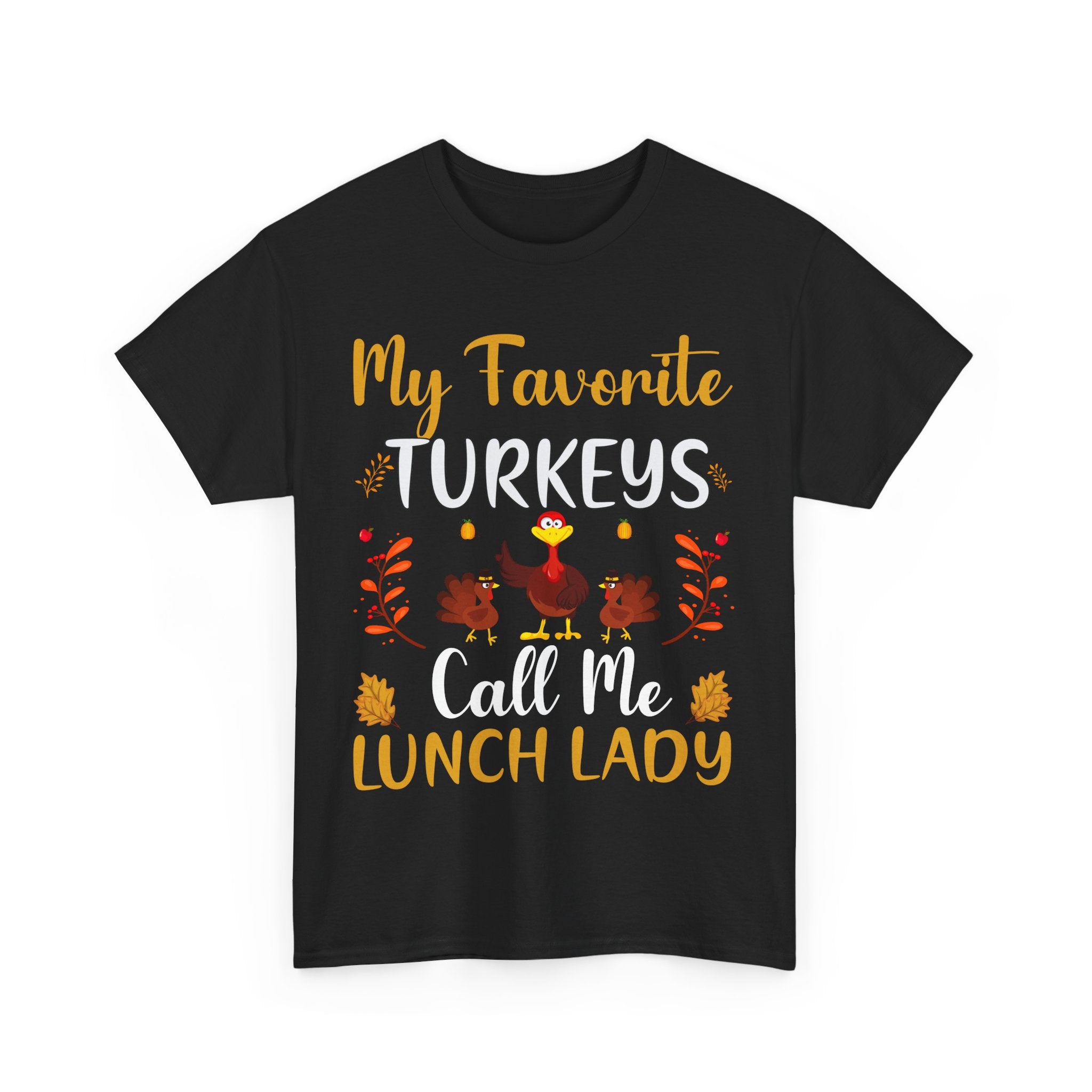 Lunch Lady Thanksgiving Turkey T-Shirt