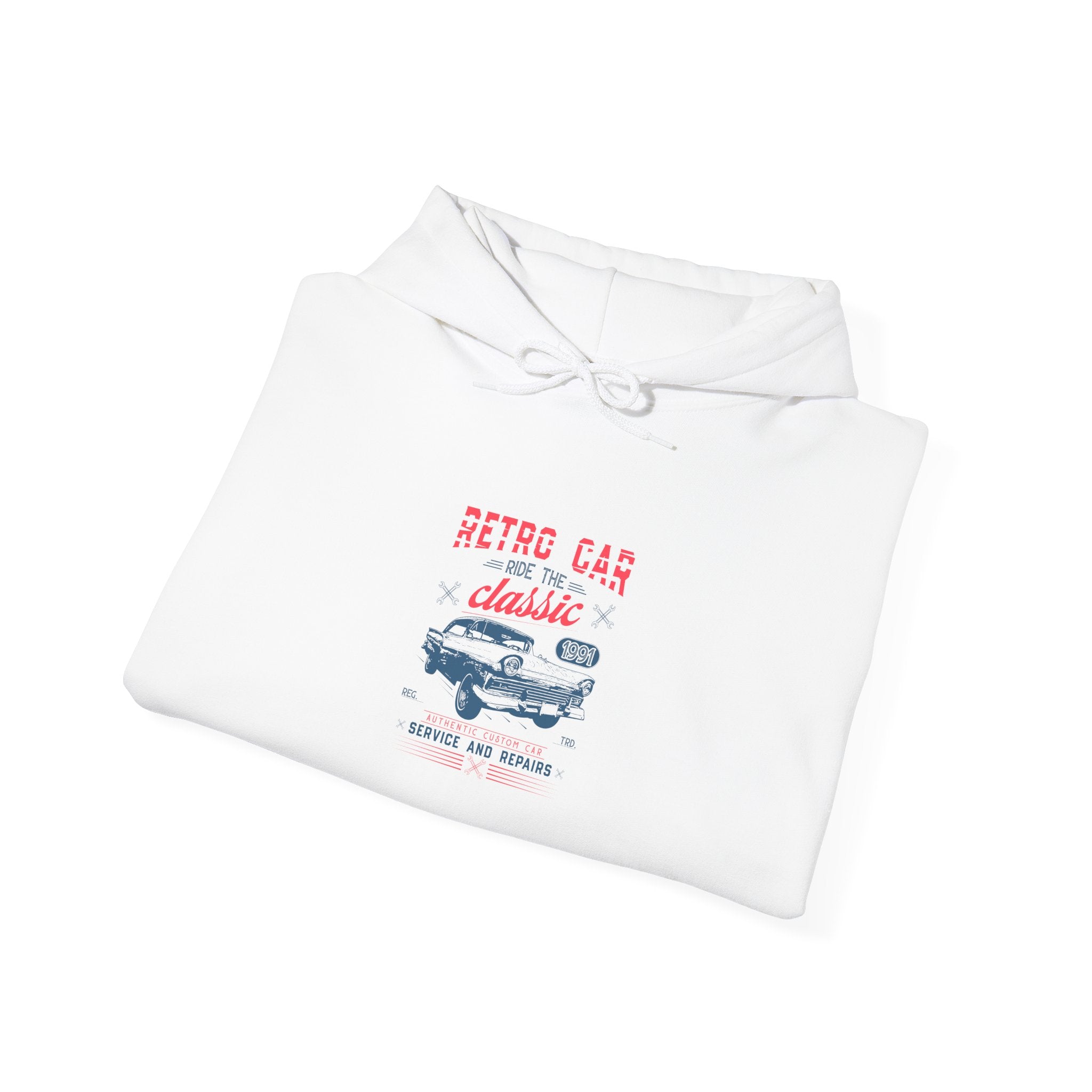 Retro Car Hoodie: Classic Ride 1991