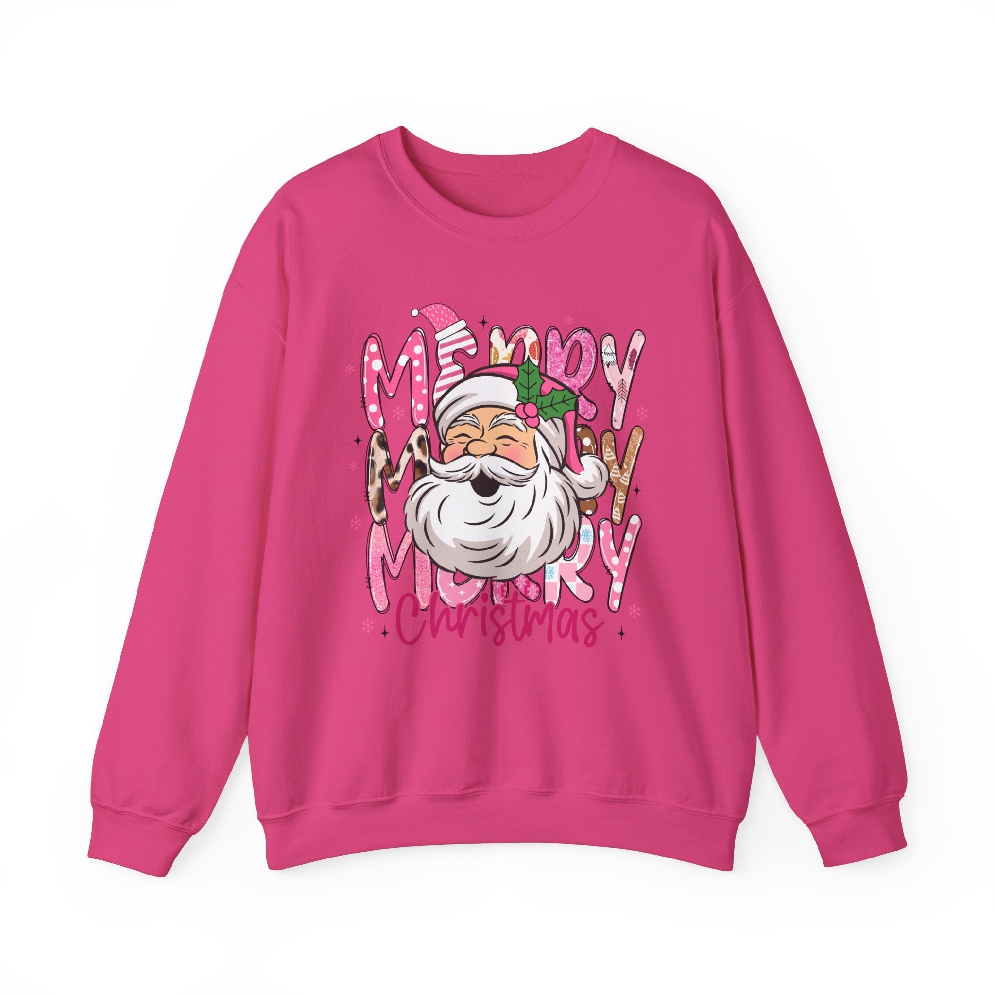 Pink Santa Christmas Sweatshirt