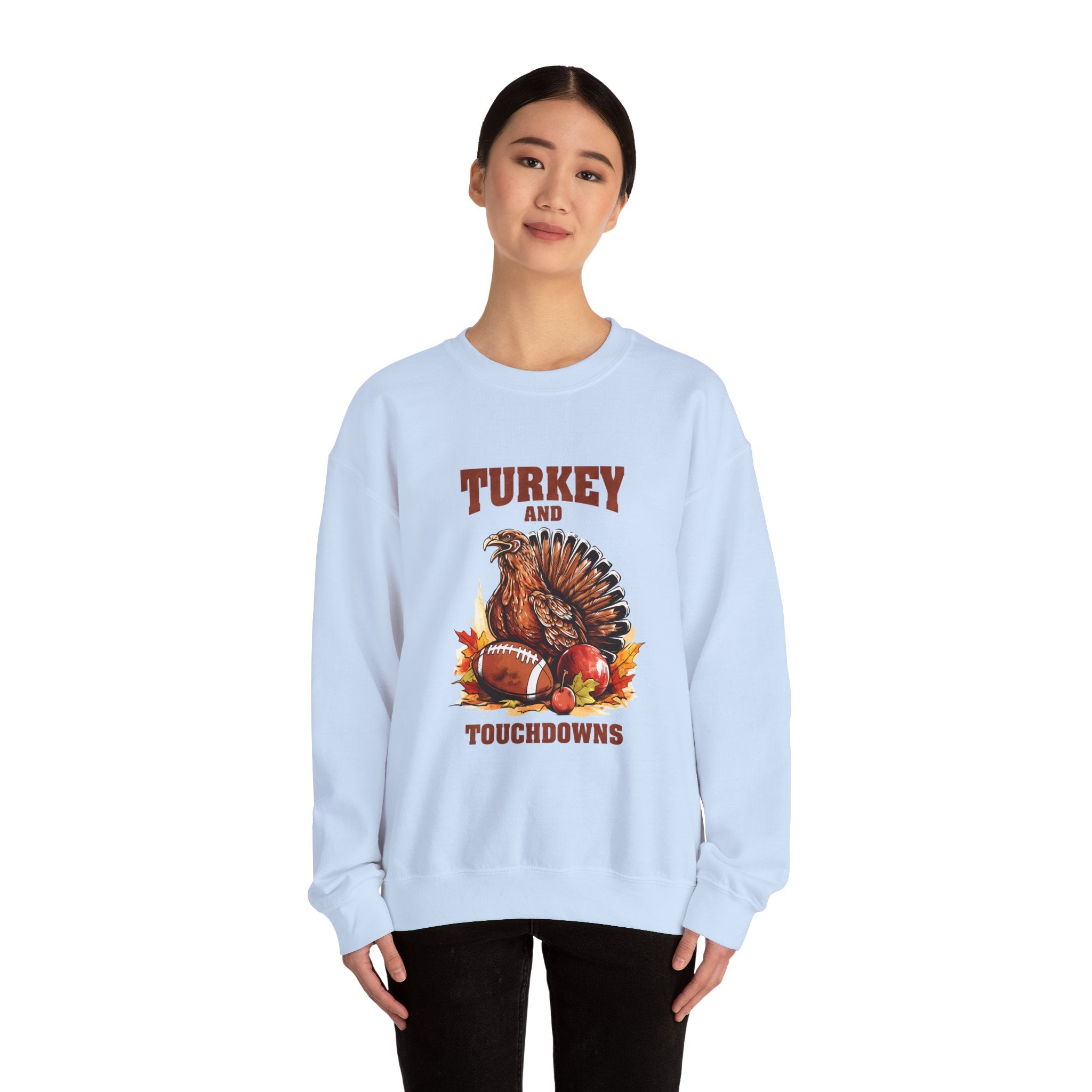 Turkey & Touchdowns Thanksgiving Sweatshirt