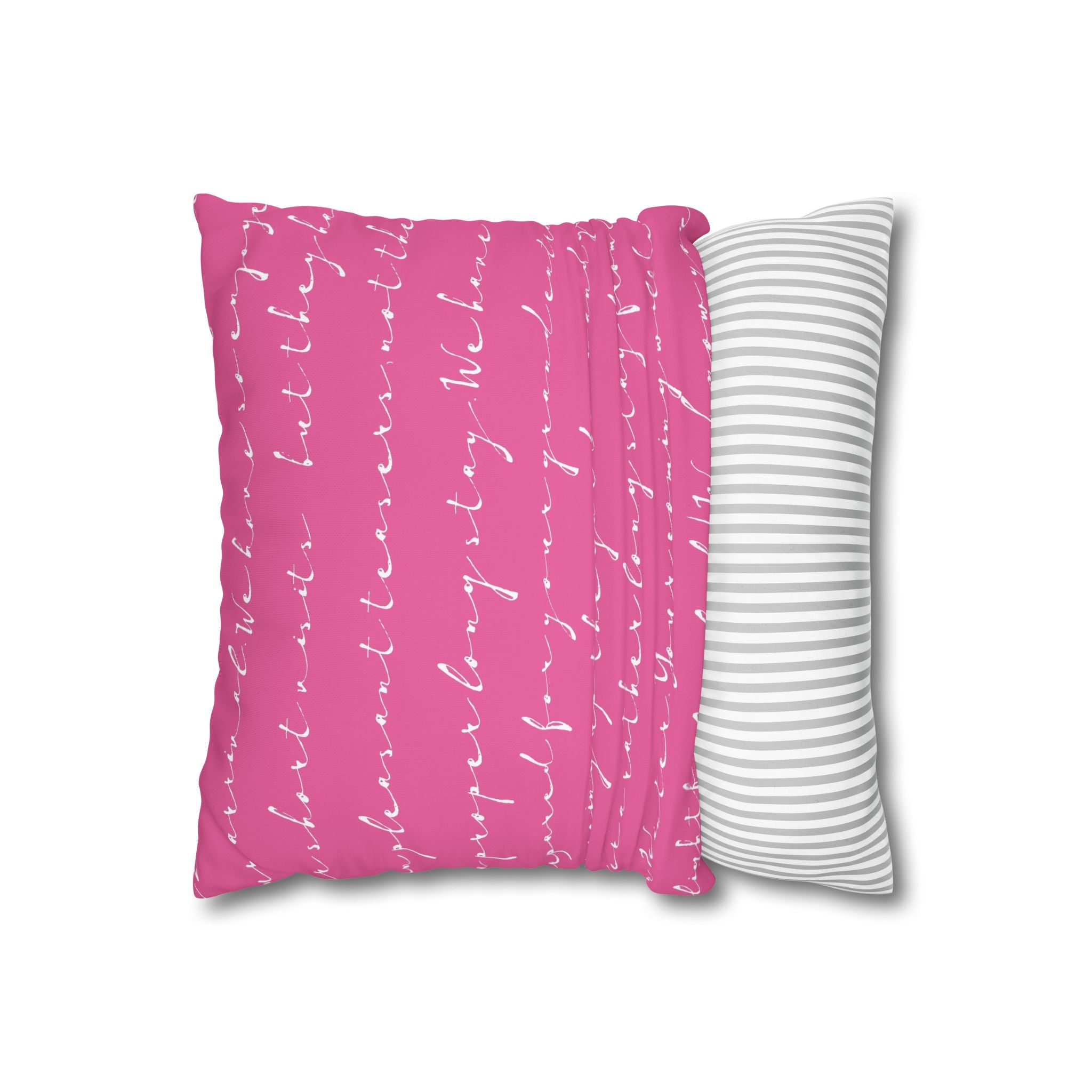 Pink Floral Welcome Pillowcase