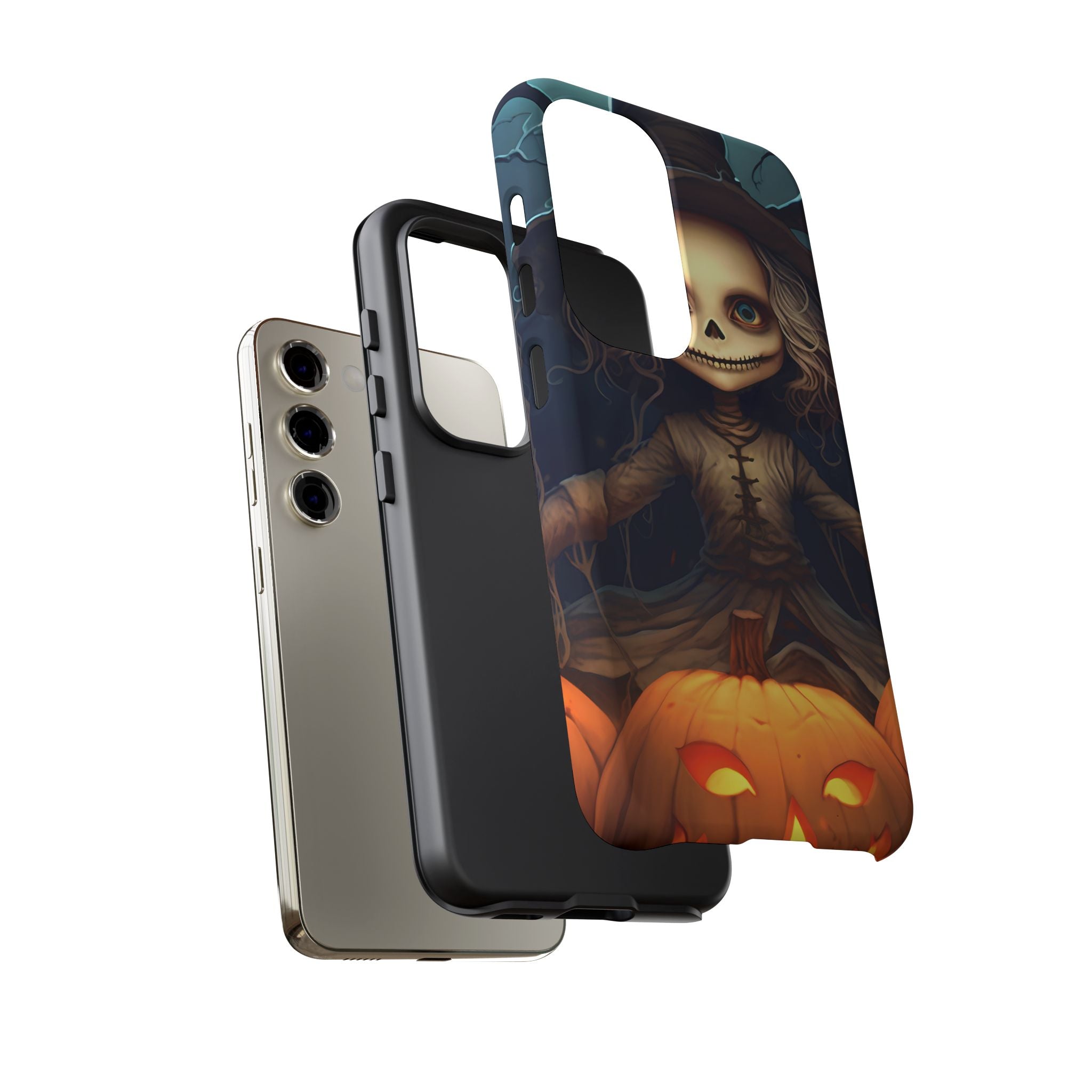 Spooky Skull Girl Halloween Samsung Case