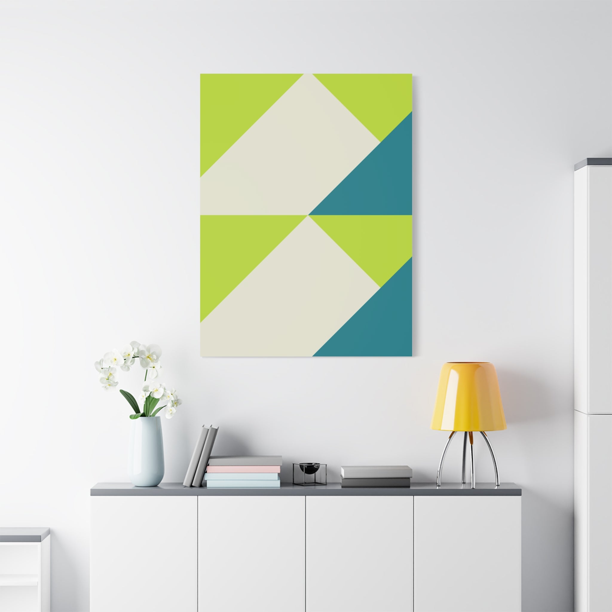 Geometric Triangle Canvas Wall Art