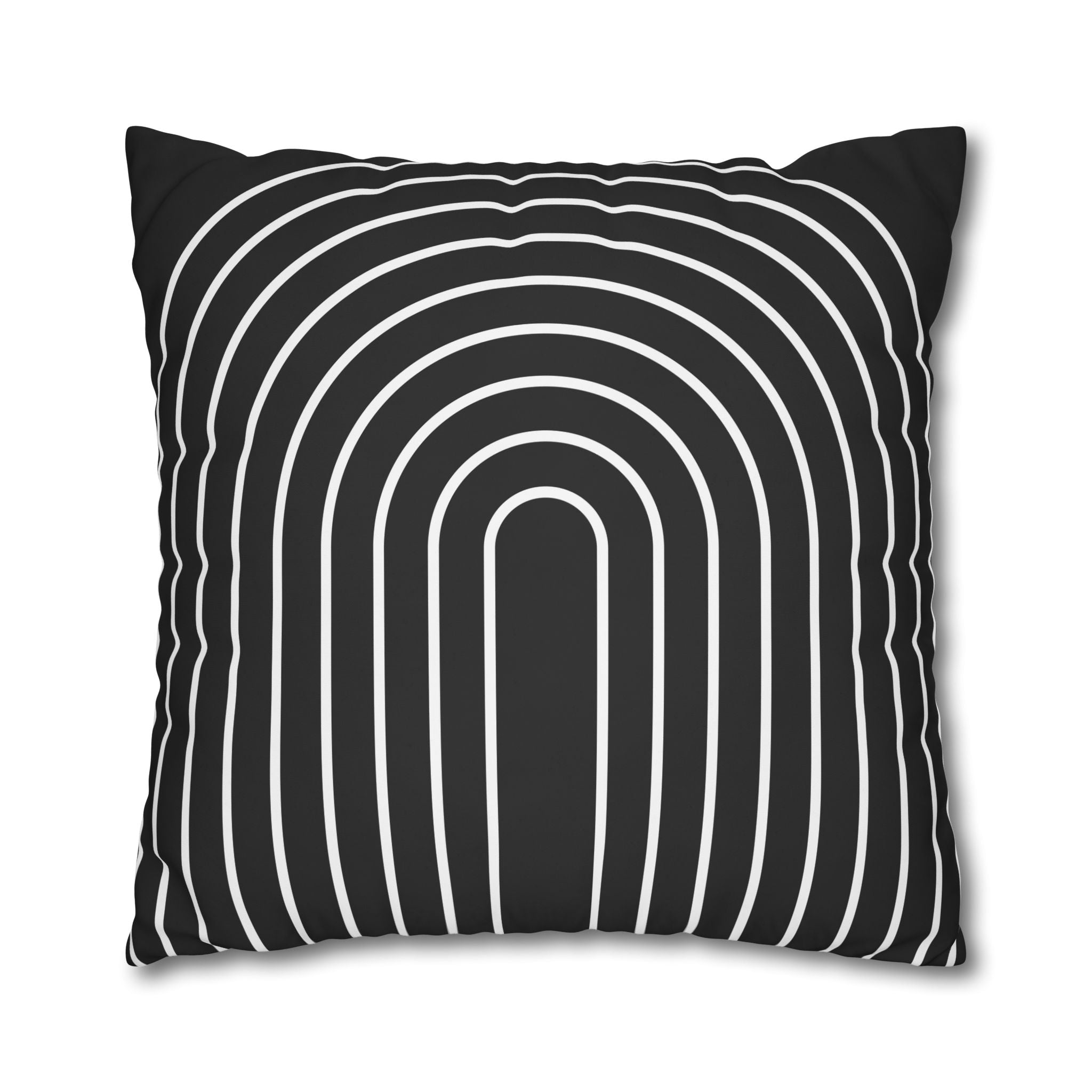 Minimalist Arch Pillowcase - Black & White