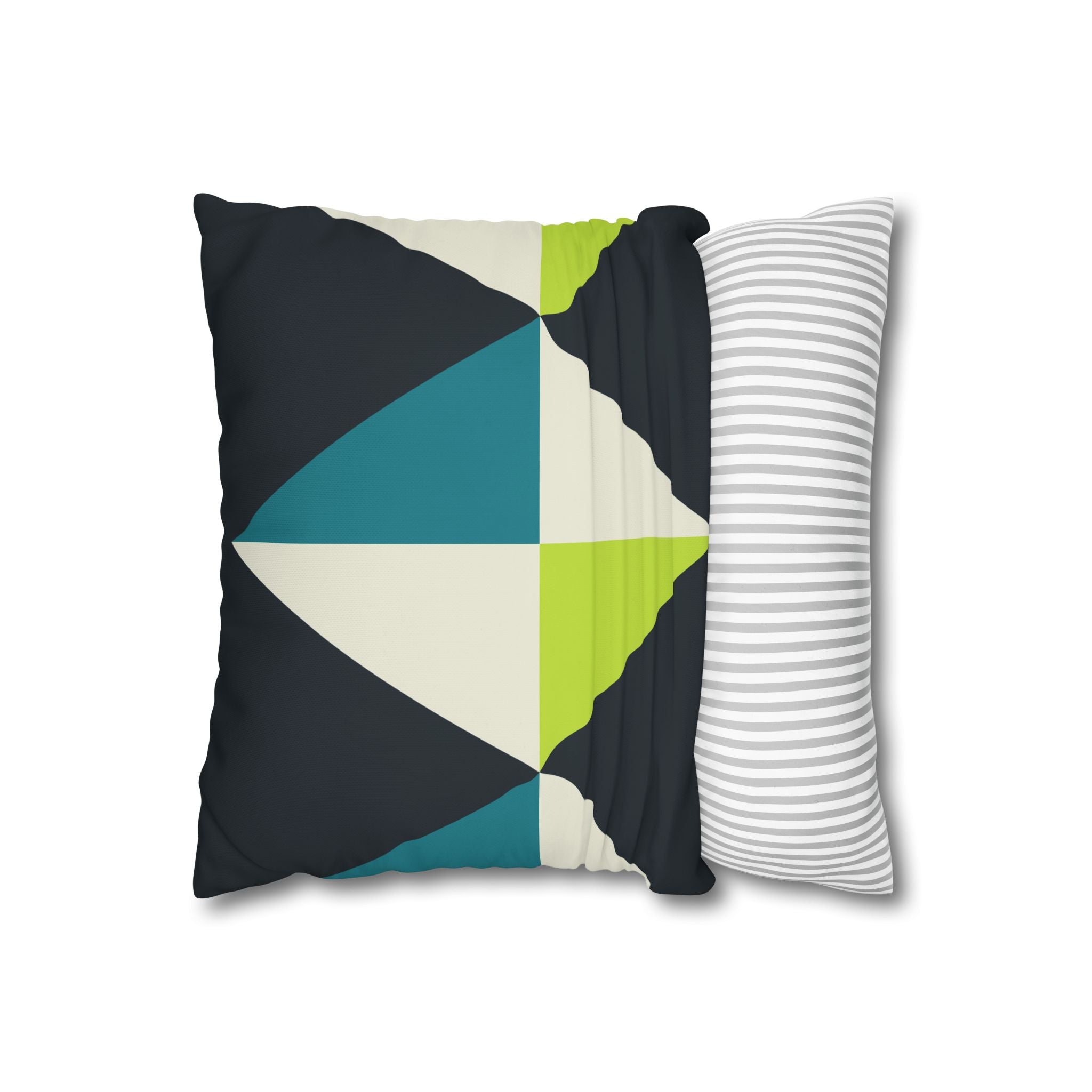 Geometric Teal Diamond Pillowcase