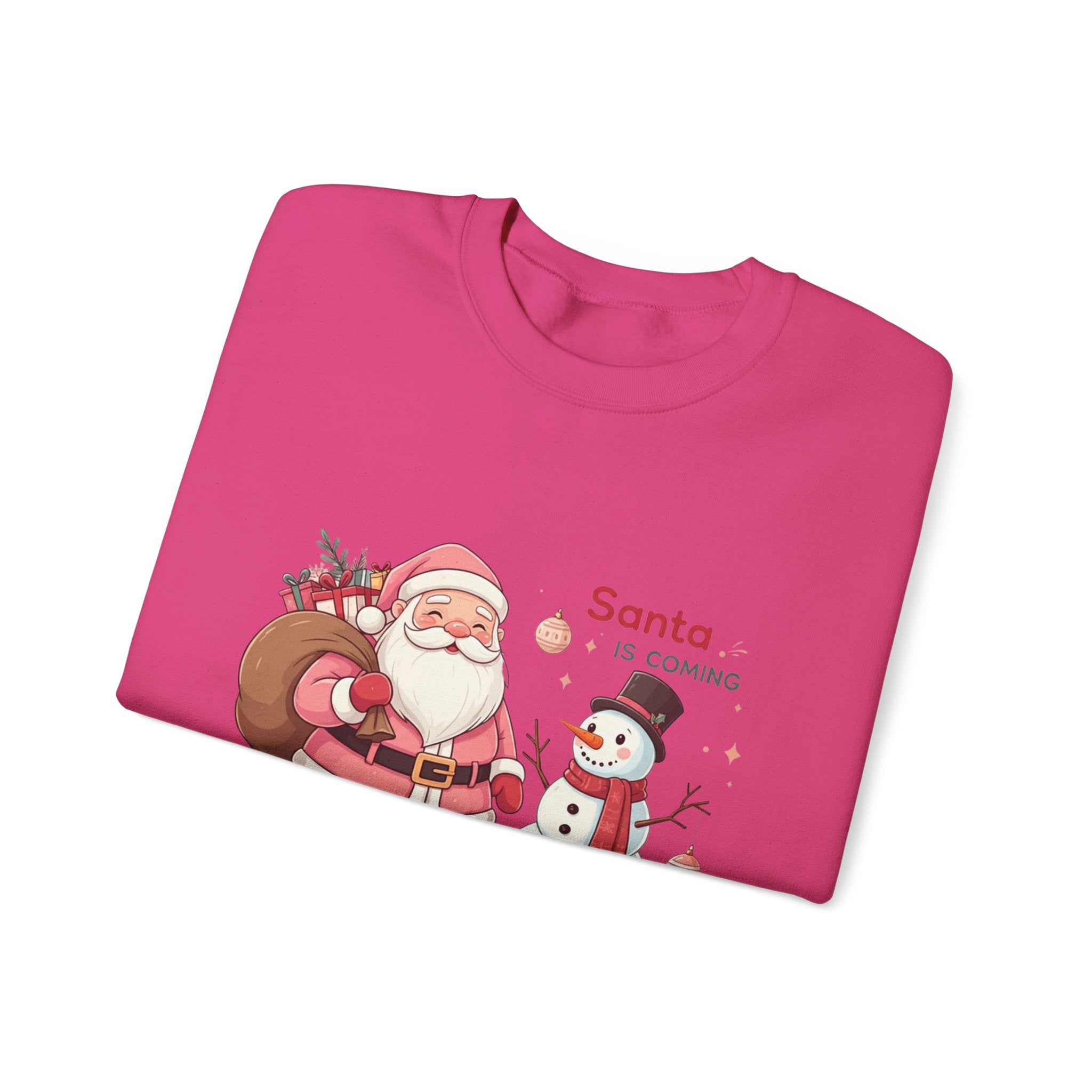 Pink Santa Christmas Sweatshirt