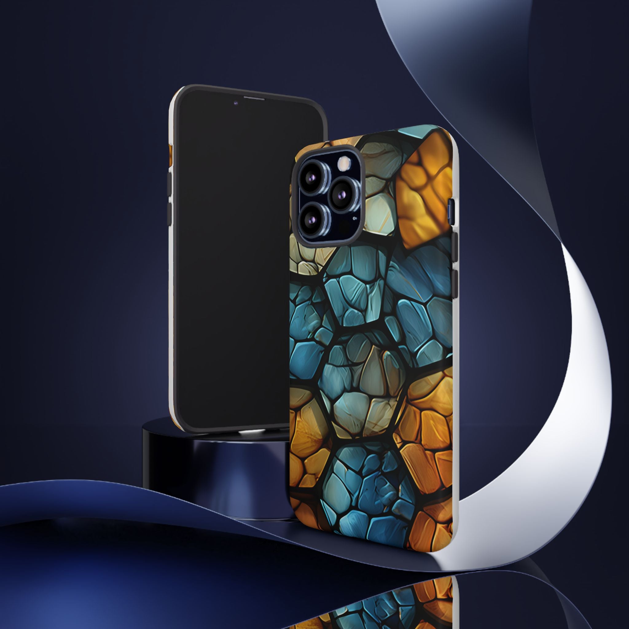 Abstract Stone Mosaic iPhone Case