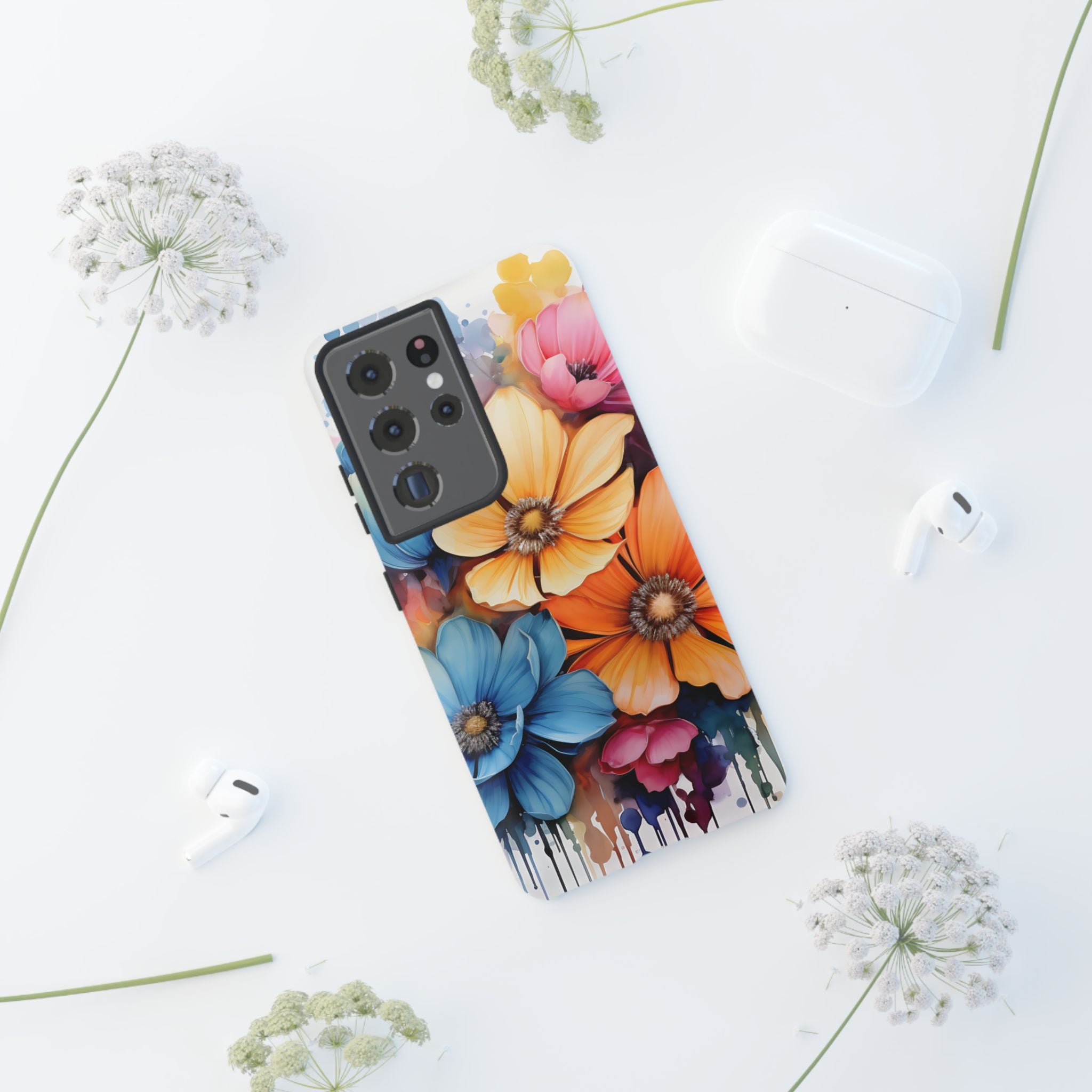 Vibrant Floral Watercolor Samsung Case