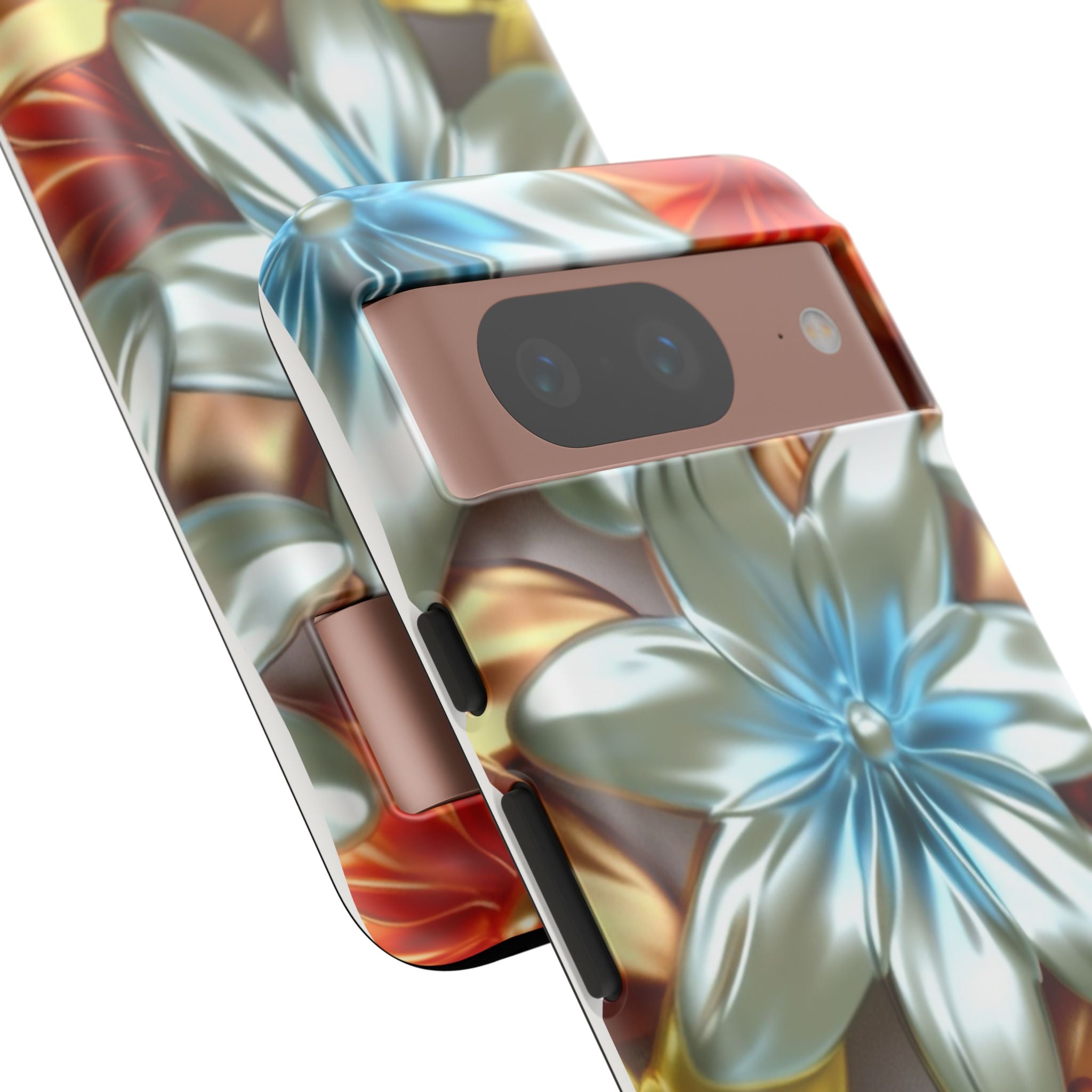 Metallic Flower Modern Art Design Google Pixel Case (All Models)