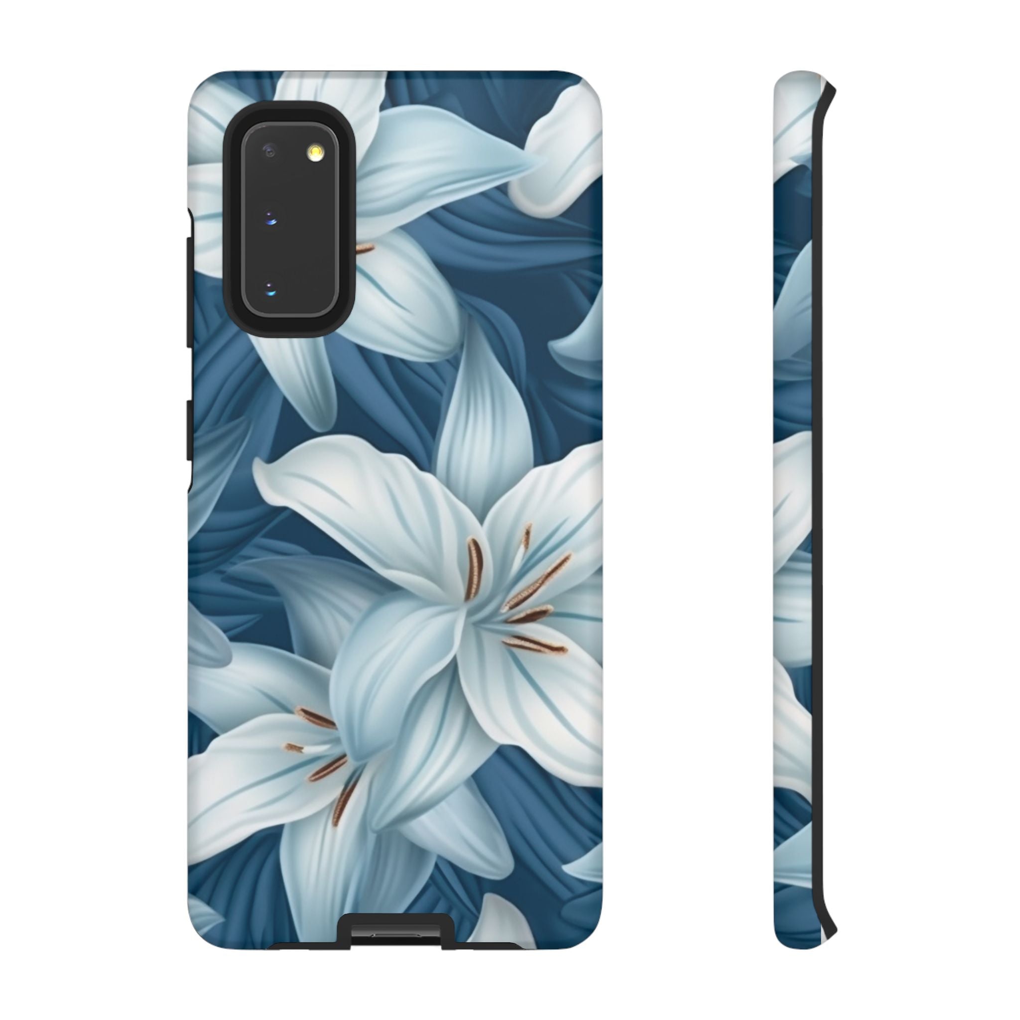 Pastel Blue Lily Samsung Phone Case