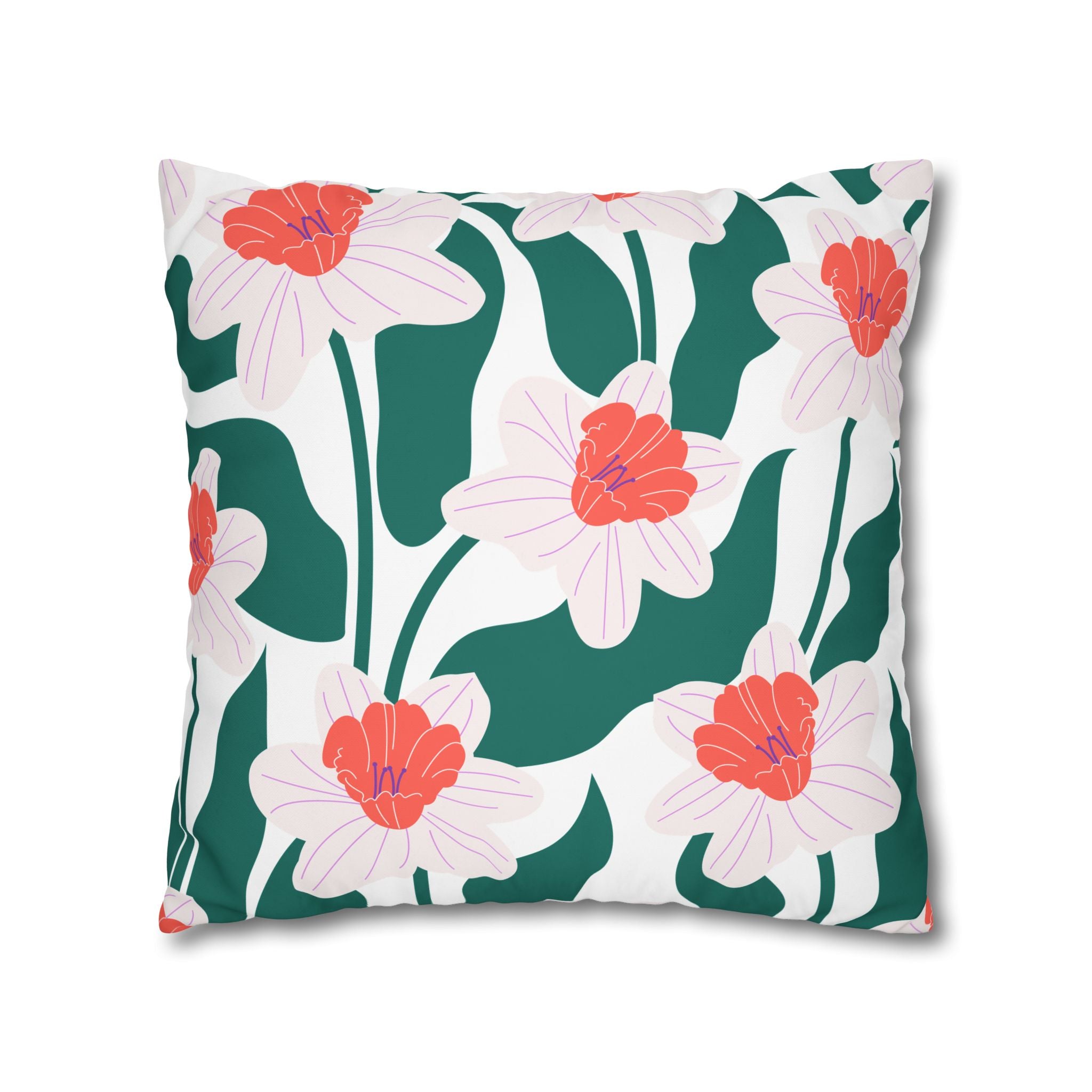 Daffodil Pillowcase - Modern Floral Design