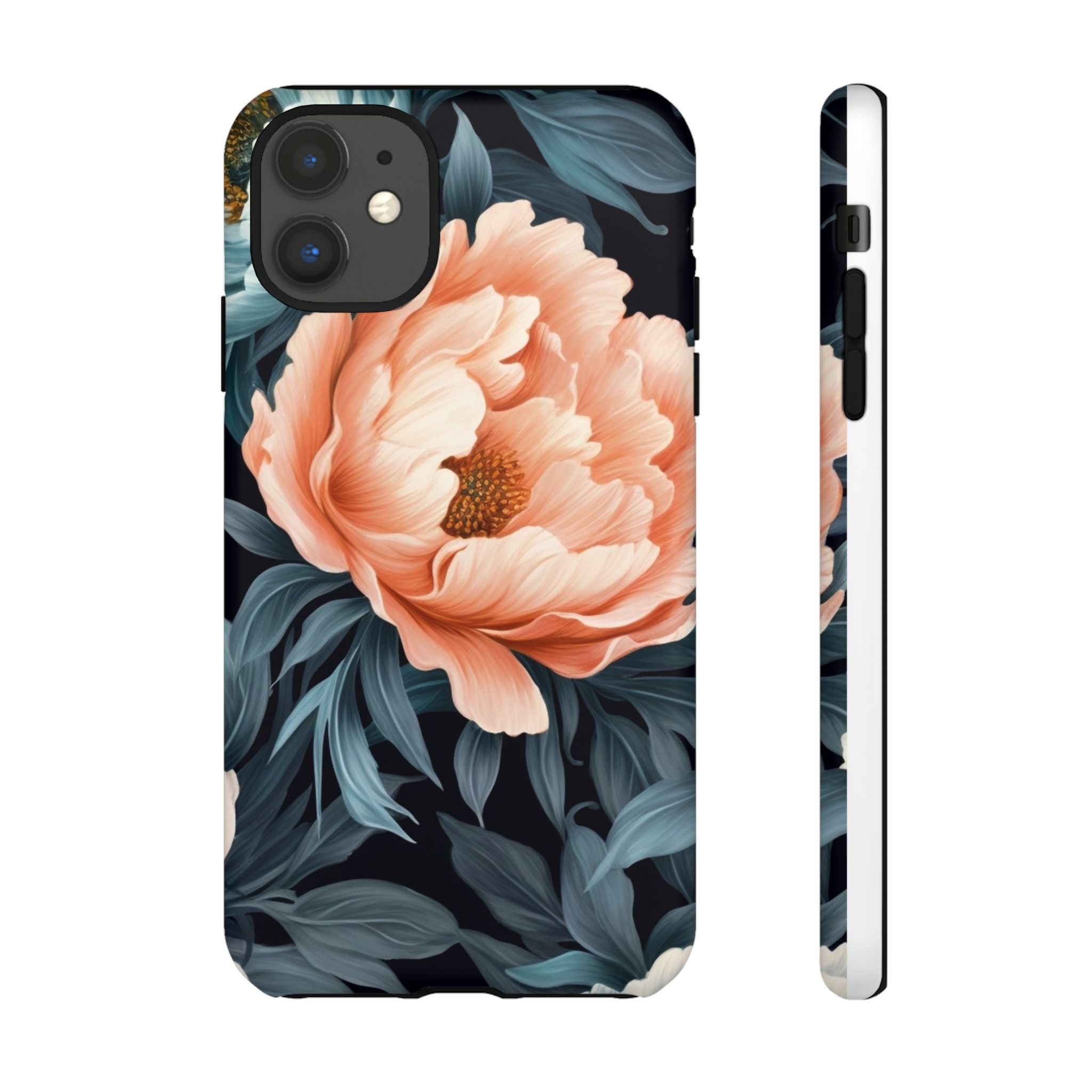 Moody Floral iPhone Case - Hexagon Stone