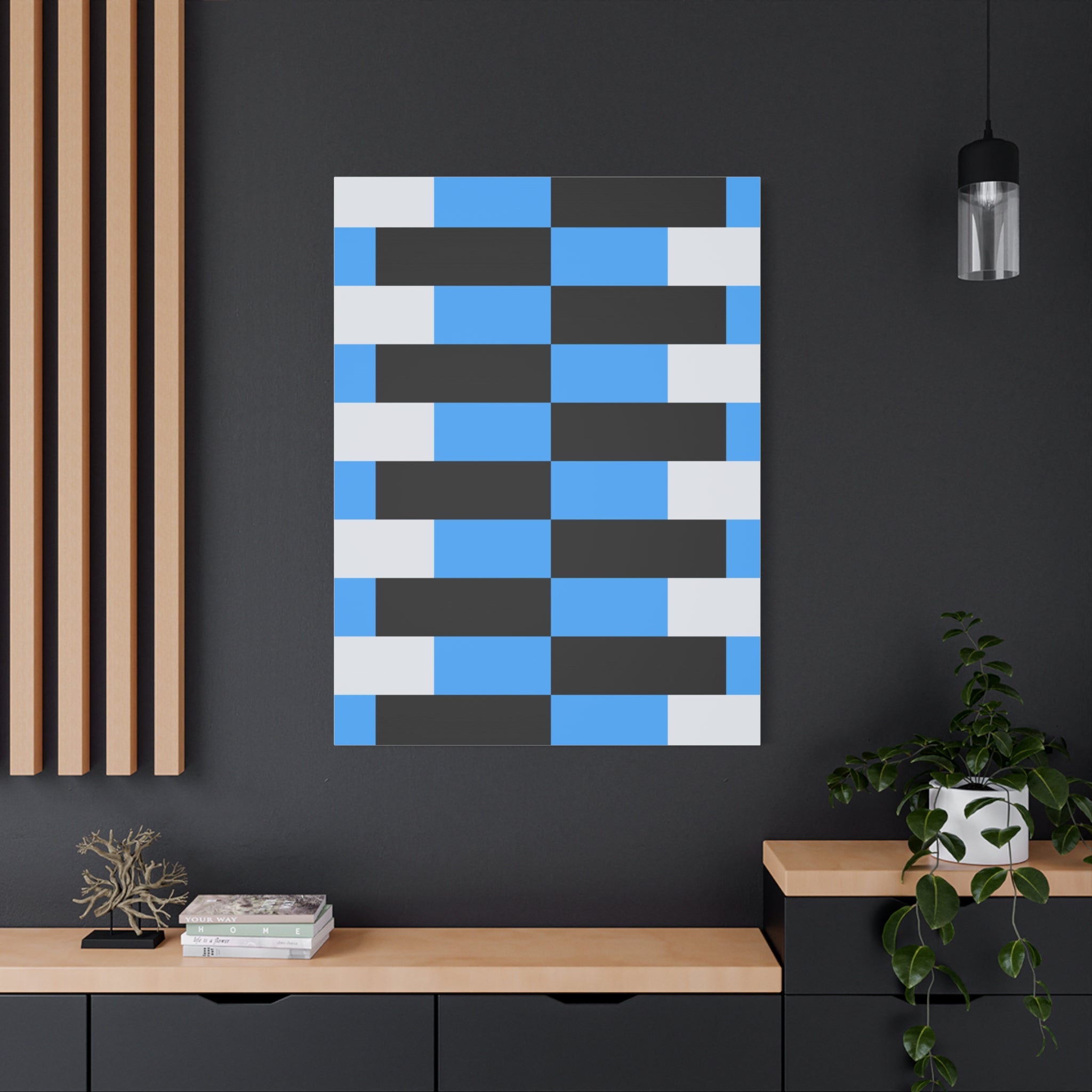 Geometric Abstract Canvas Art Print