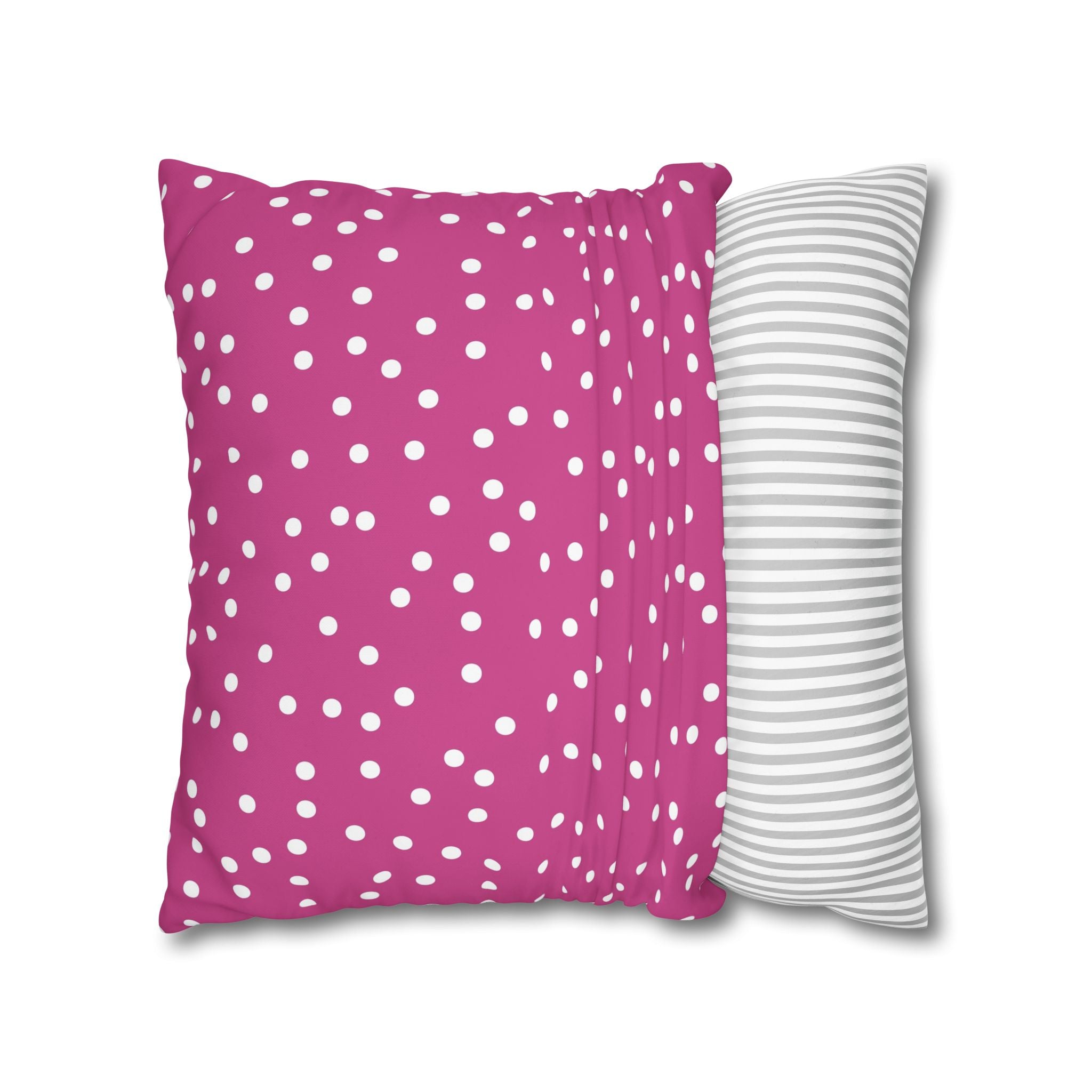 Magenta Polka Dot Pillowcase