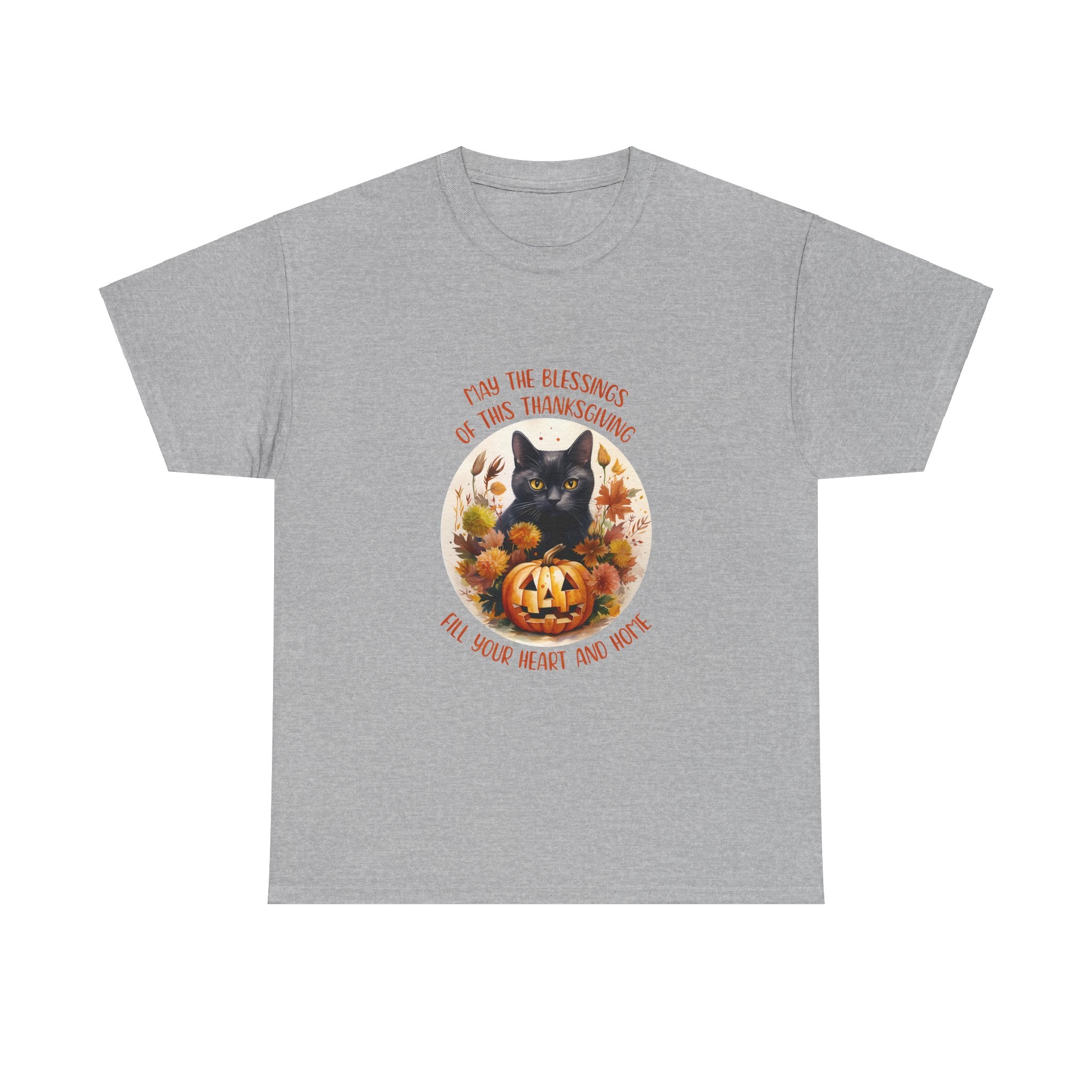 Spooky Thanksgiving Cat T-Shirt