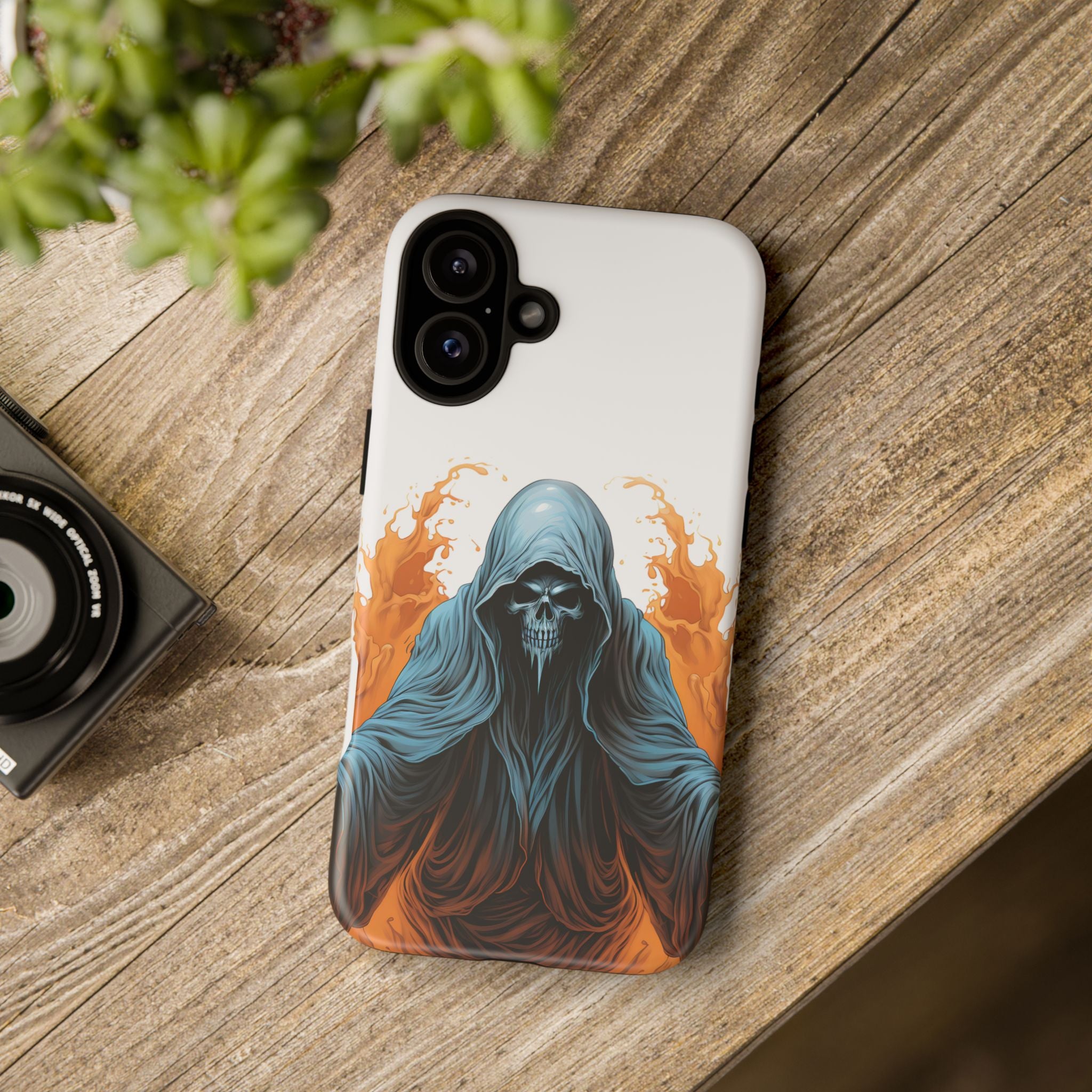 Grim Reaper Hexagon Stone iPhone Case