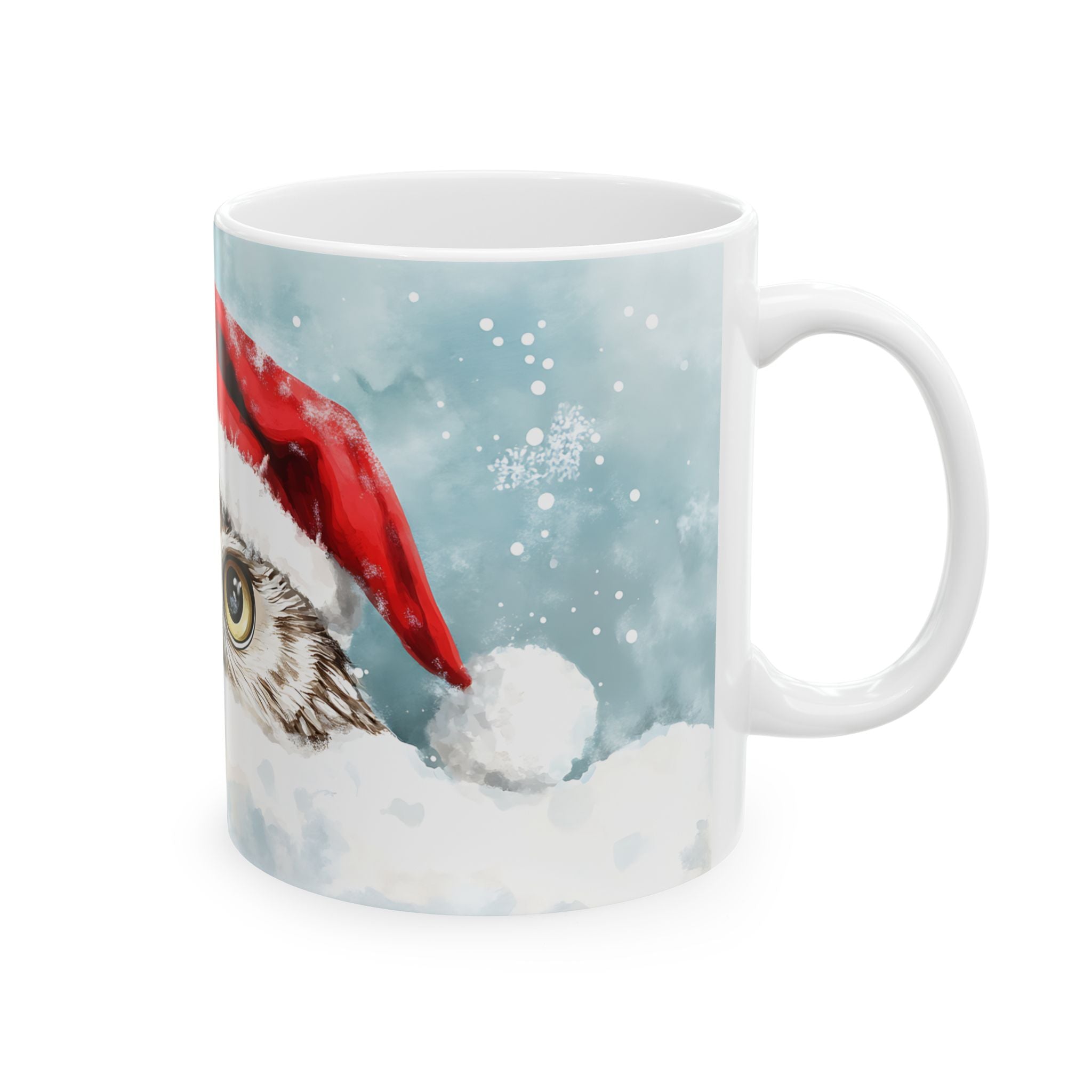 Santa Owl Mug: Cute Christmas Coffee Cup