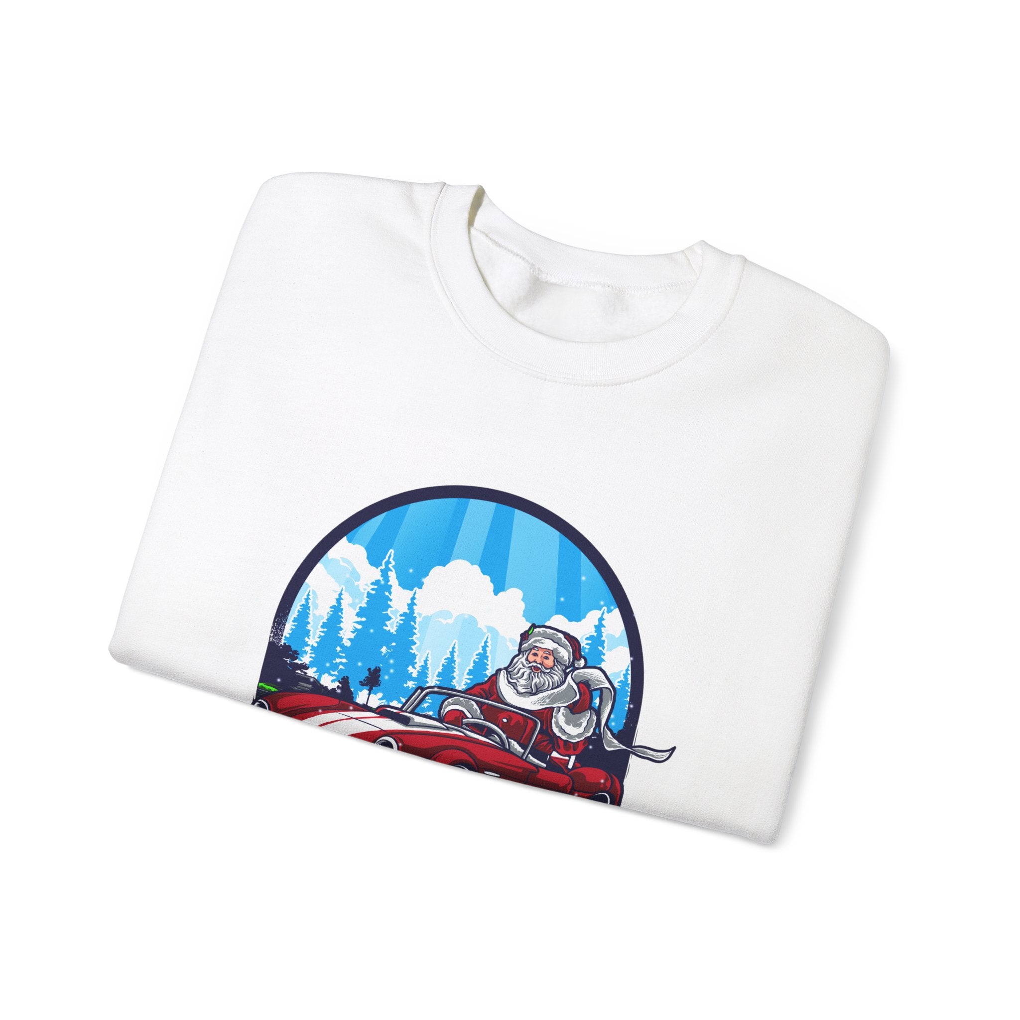 Santa's Hot Rod Christmas Sweatshirt