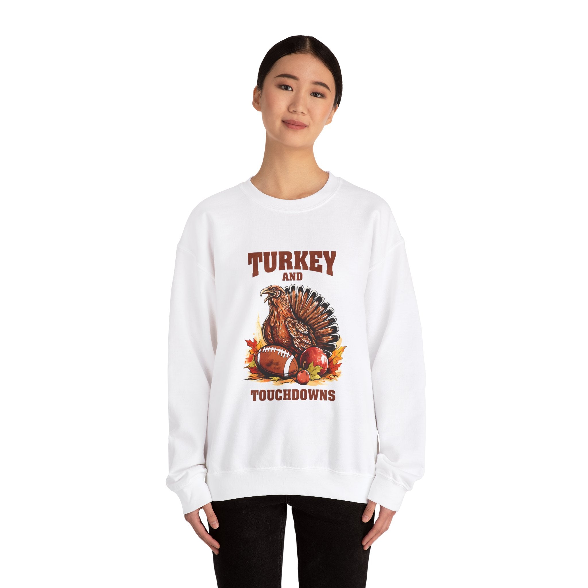 Turkey & Touchdowns Thanksgiving Sweatshirt