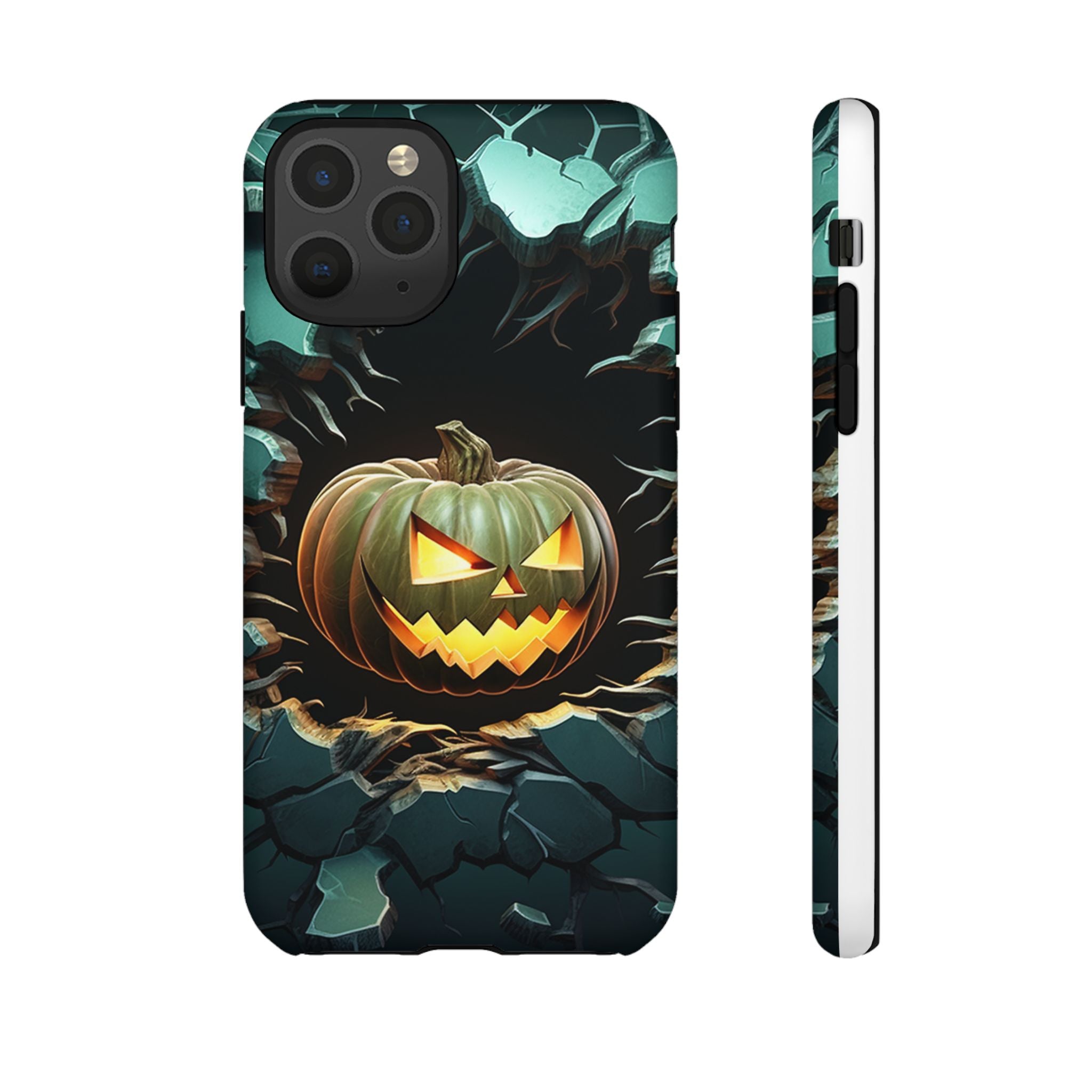 Spooky Jack-o'-Lantern Hexagon iPhone Case