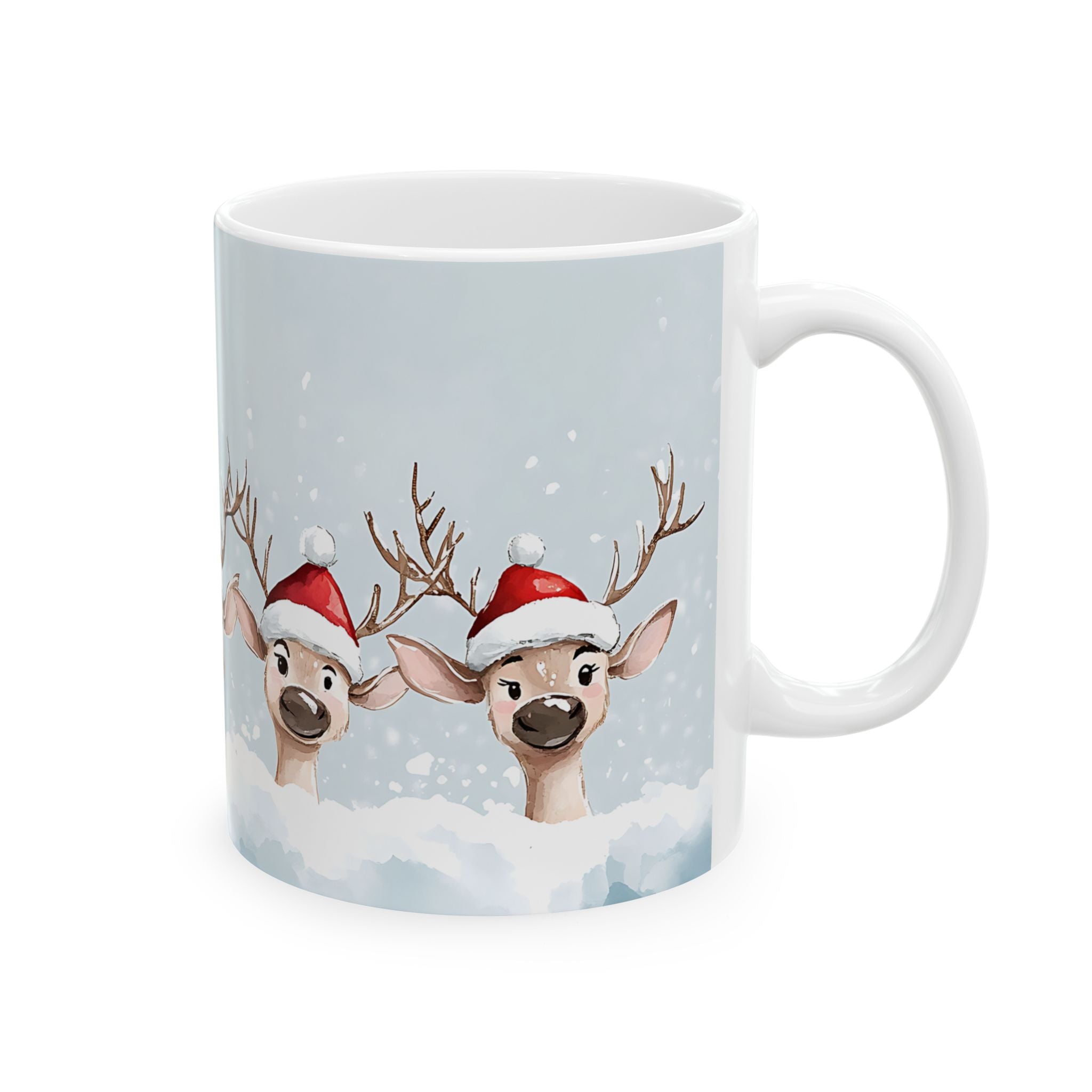 Cute Reindeer Christmas Mug