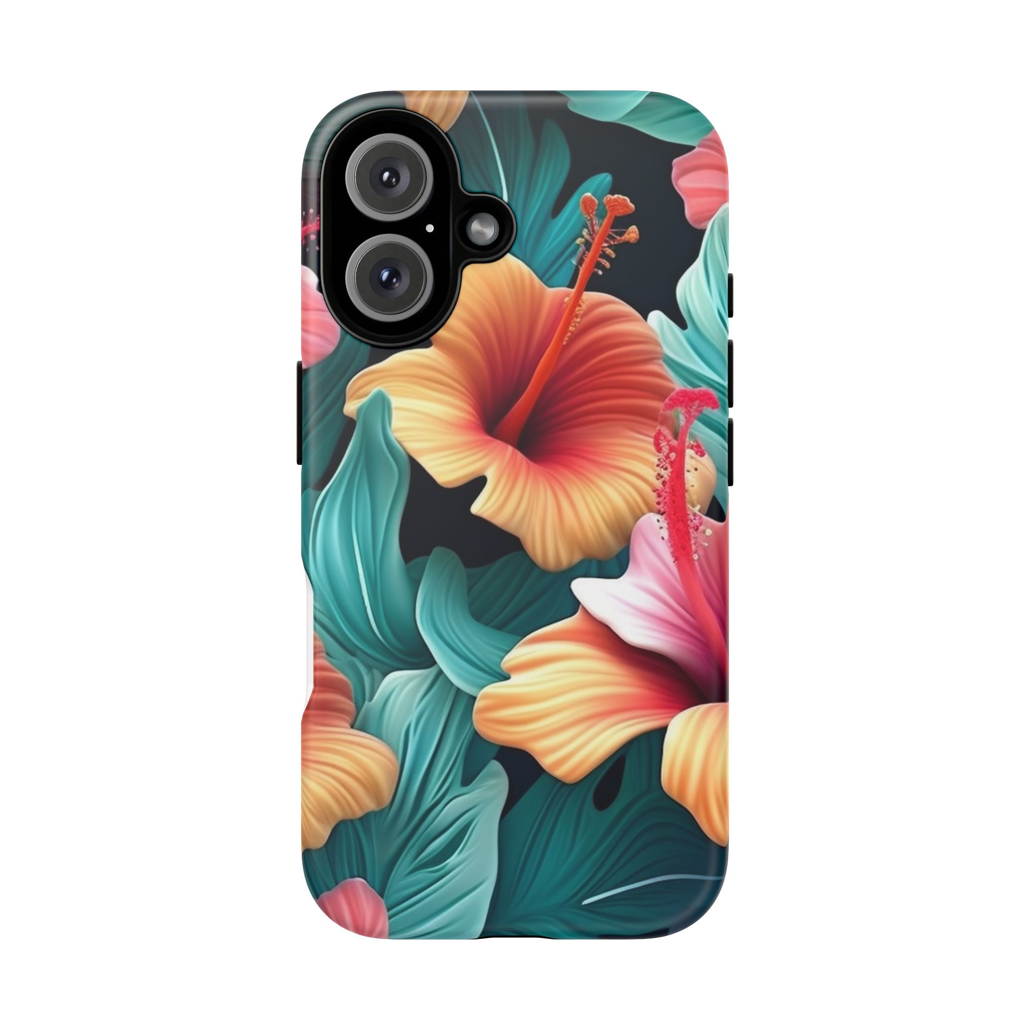 Tropical Hibiscus Hexagon iPhone Case