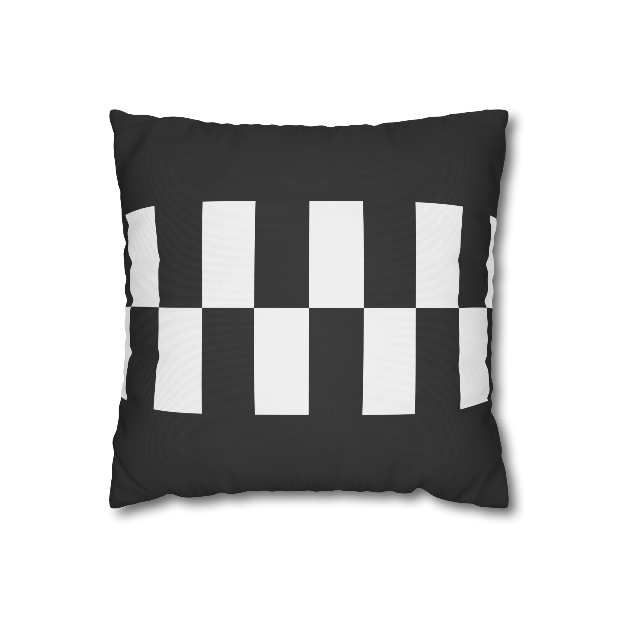 Black & White Checkered Pillowcase