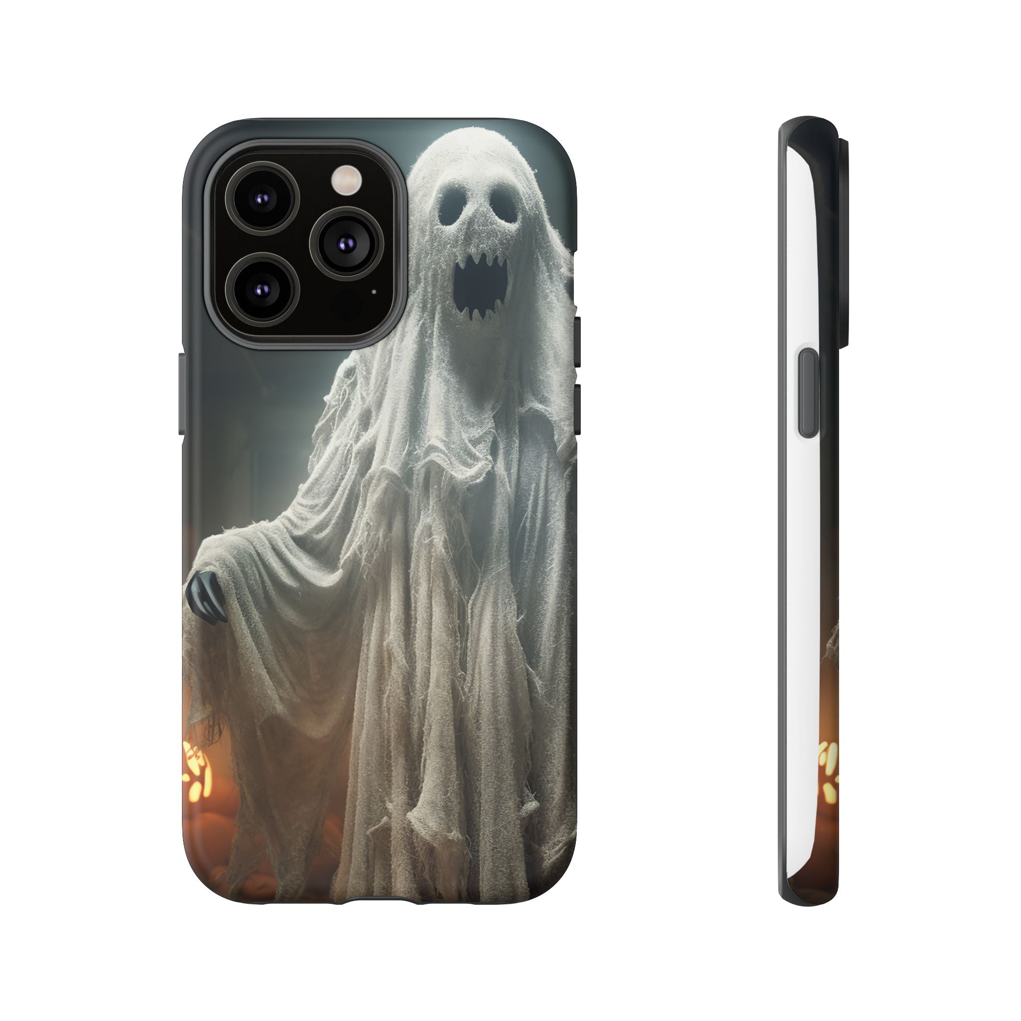 Spooky Ghost Hexagon Stone iPhone Case