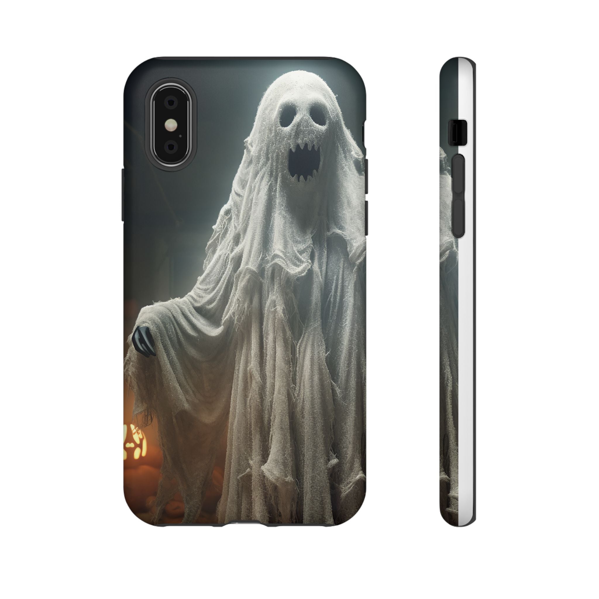 Spooky Ghost Hexagon Stone iPhone Case