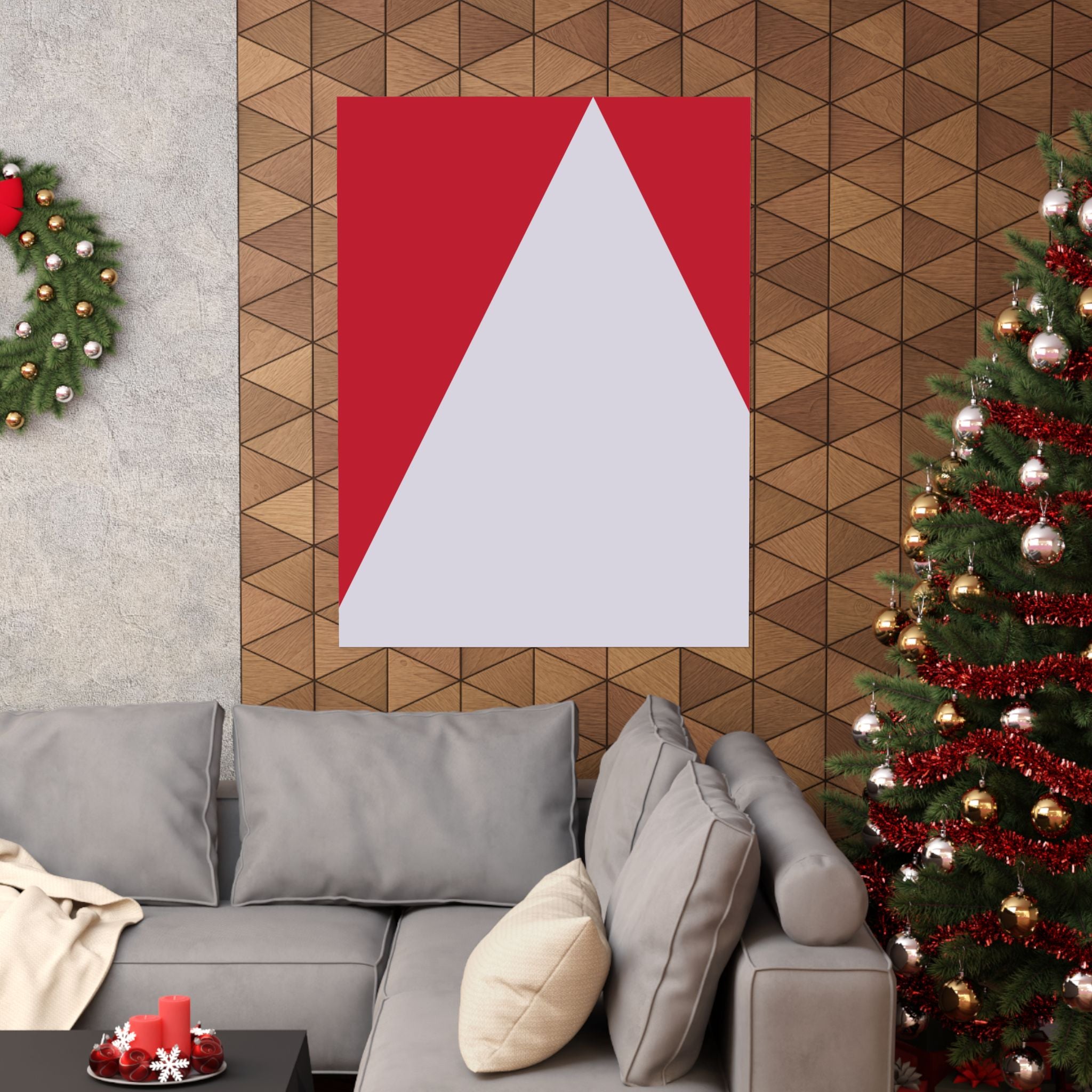 Geometric Triangle Wall Art Poster