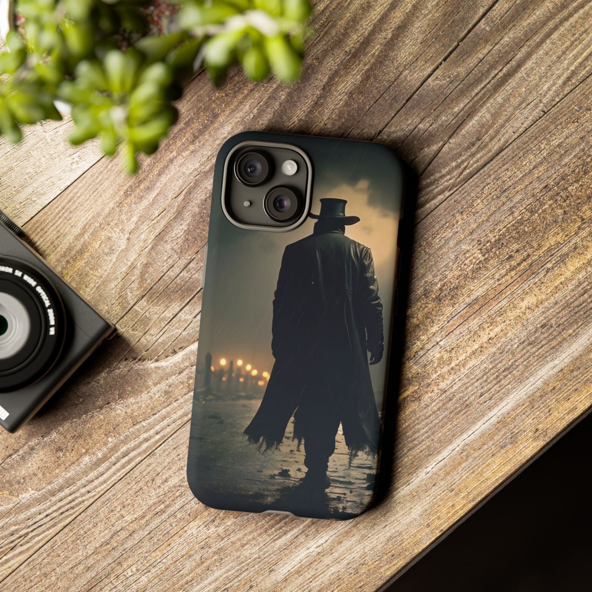 Mysterious Night Walk Hexagon Stone iPhone Case