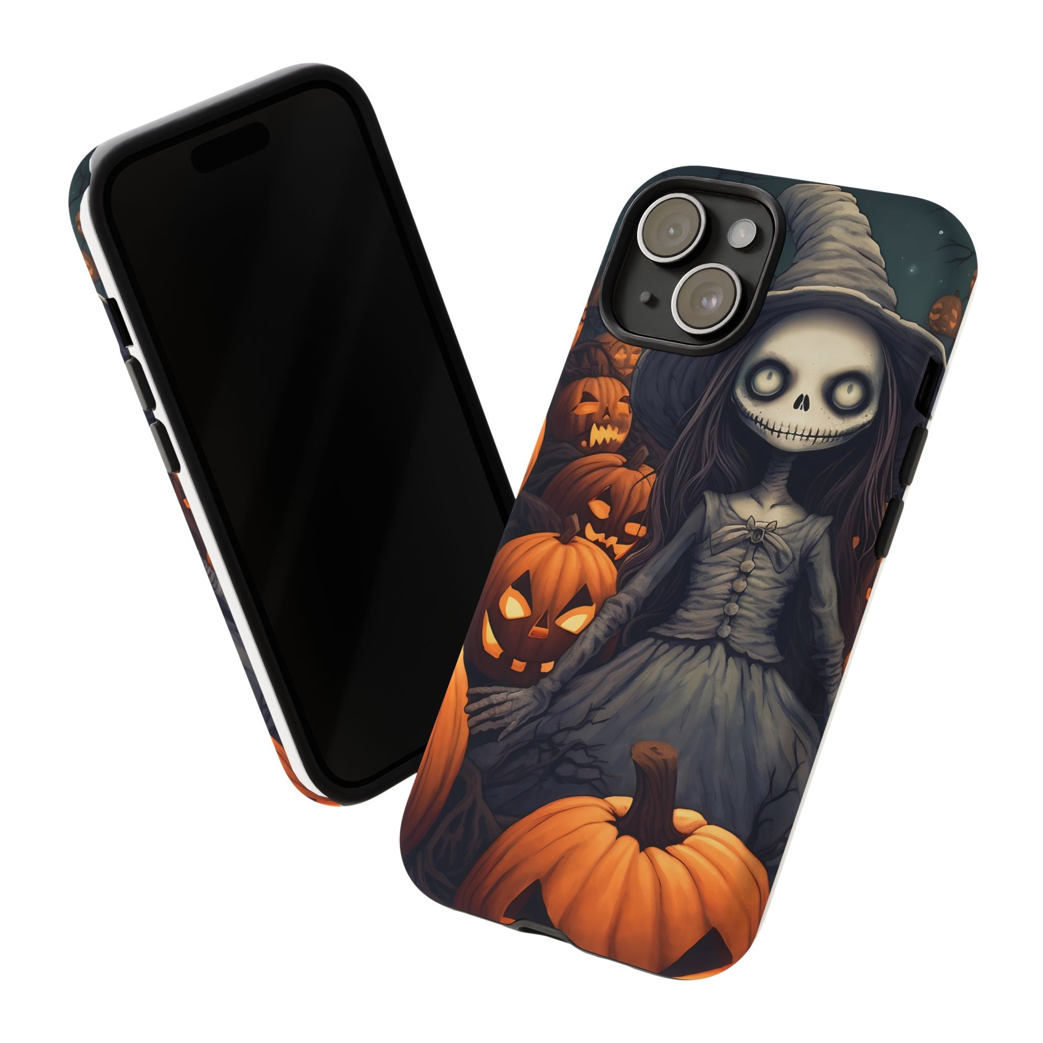 Spooky Witch Girl Hexagon Stone iPhone Case