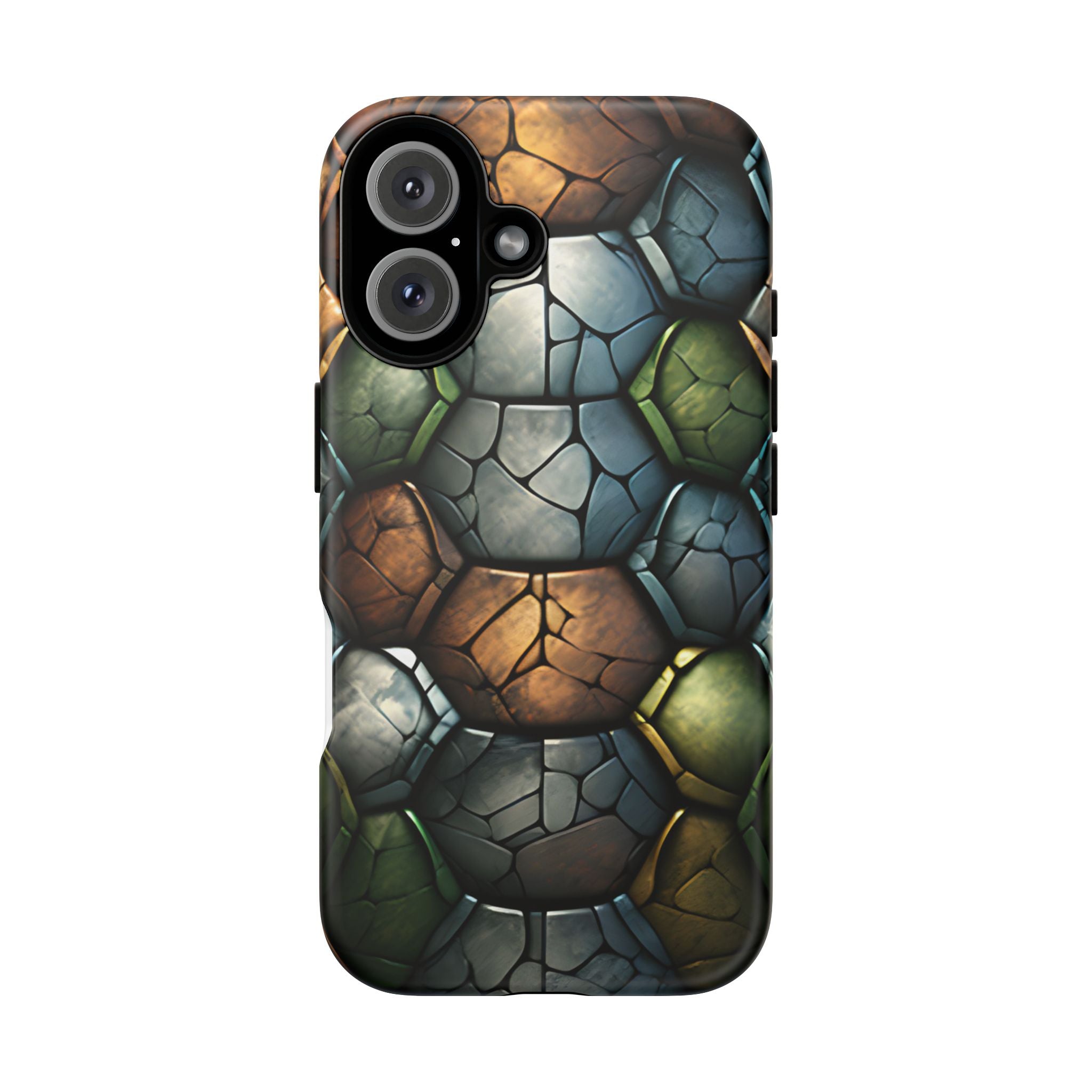 Hexagon Stone iPhone Case - Rugged Texture