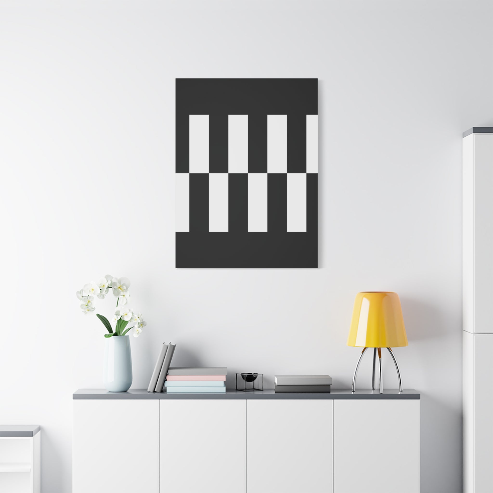 Classic Checkerboard Matte Canvas Art